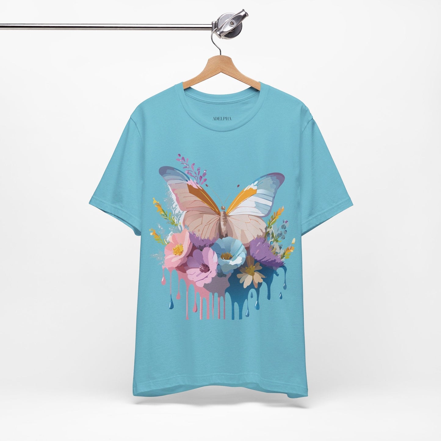 Butterfly Graphic Tee Unisex Short Sleeve Adelpha Artwork Vintage Inspired