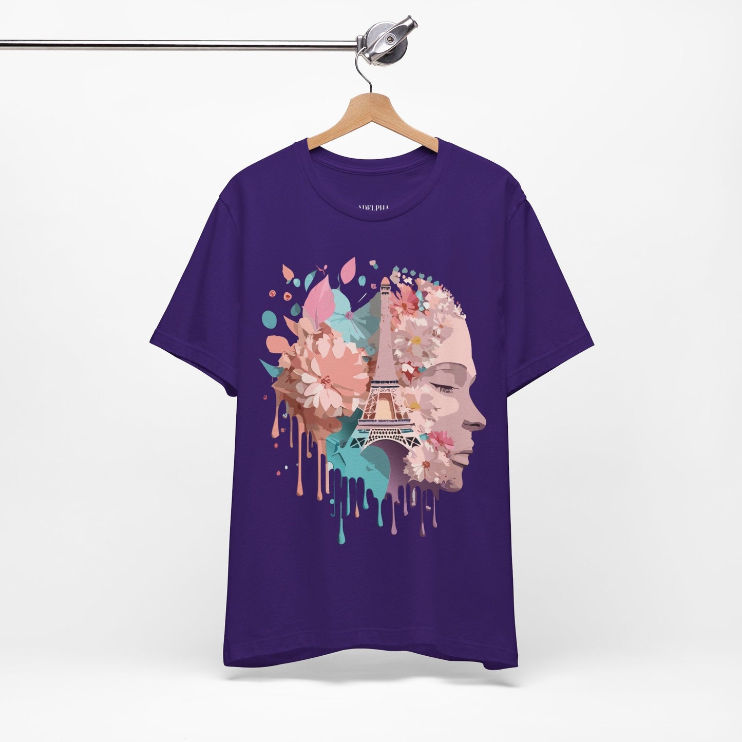 Tourist Shirt Paris Graphic Tee Unisex Jersey Short Sleeve Premium Vintage Inspired Adelpha Artwork