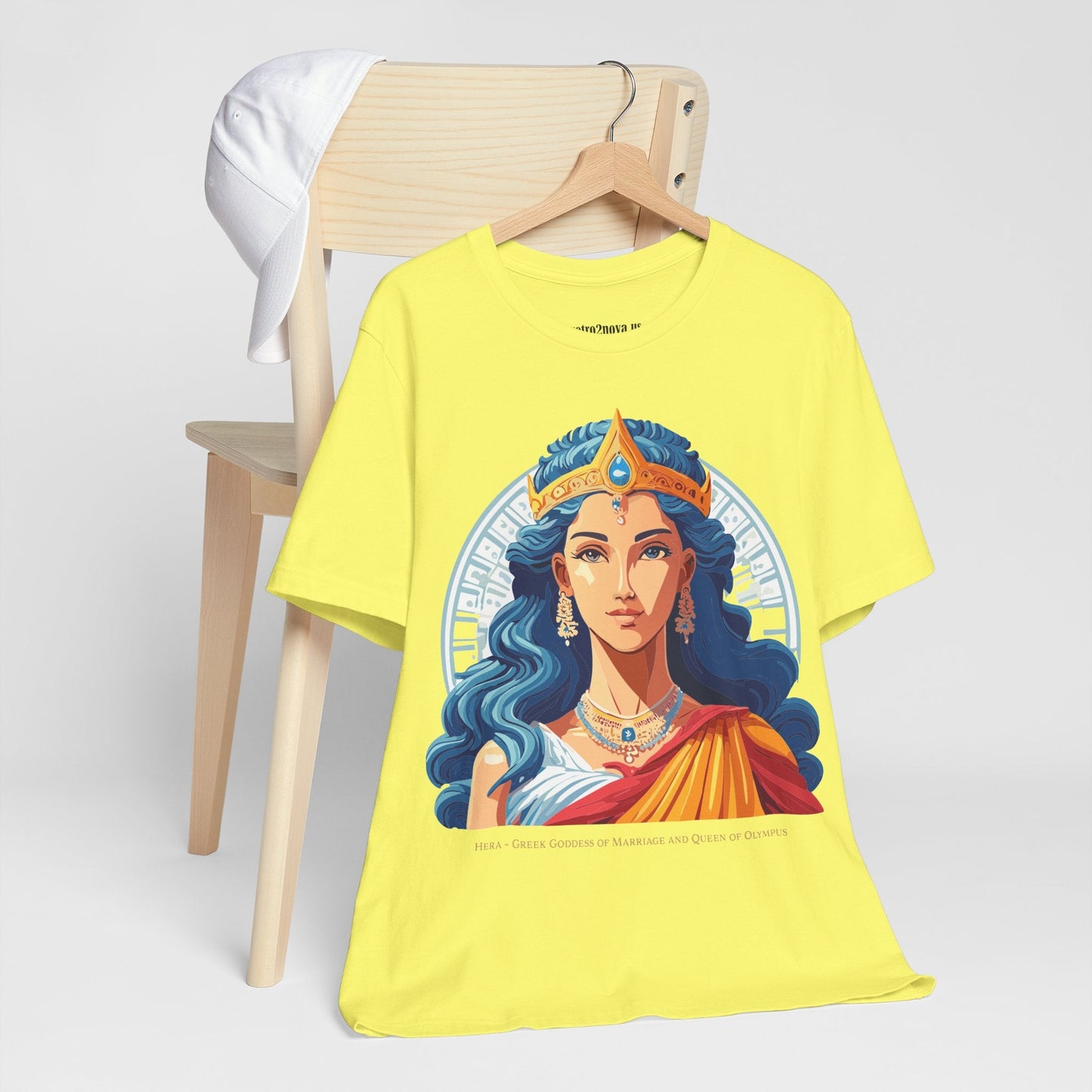 Hera Goddess Shirt Unisex Graphic Cotton Tee With Original Retro2Nova Artwork Soft Vintage Inspired