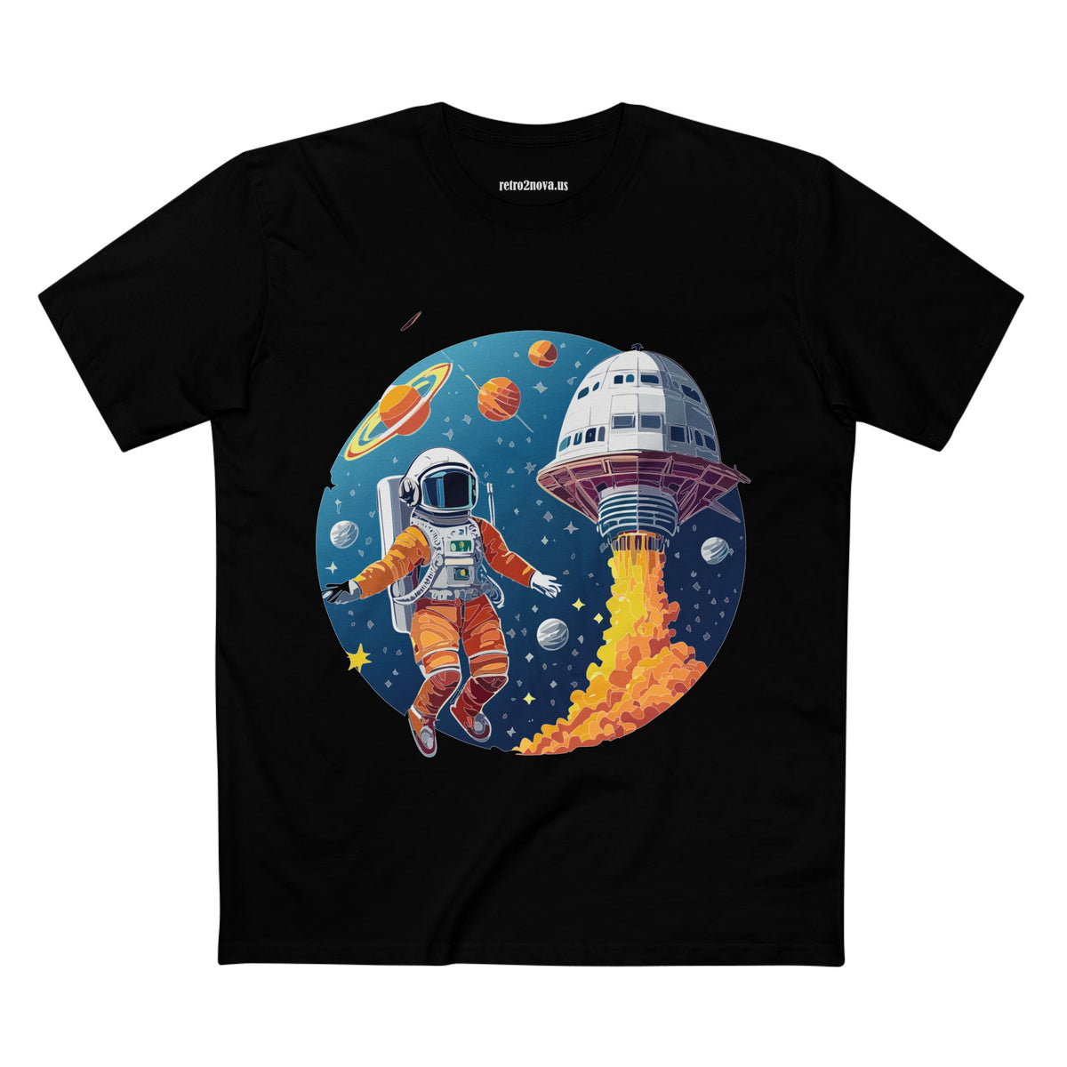 Cosmos Astronaut Graphic Tee Staple Unisex 100 Cotton Tee Shirt - CS-19