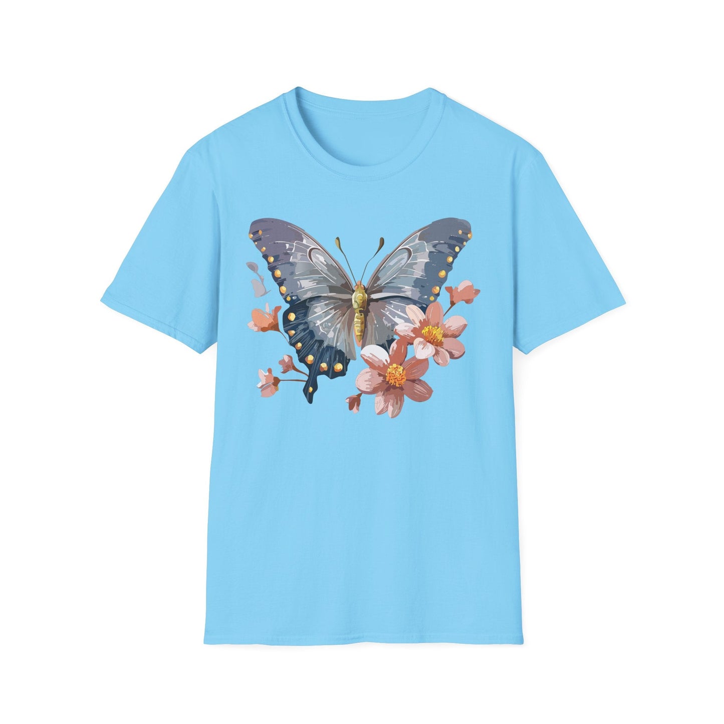 Butterfly Shirt Unisex T Shirt Monarch Butterfly Softstyle Tee Gildan 64000 Breathable Everyday Wear