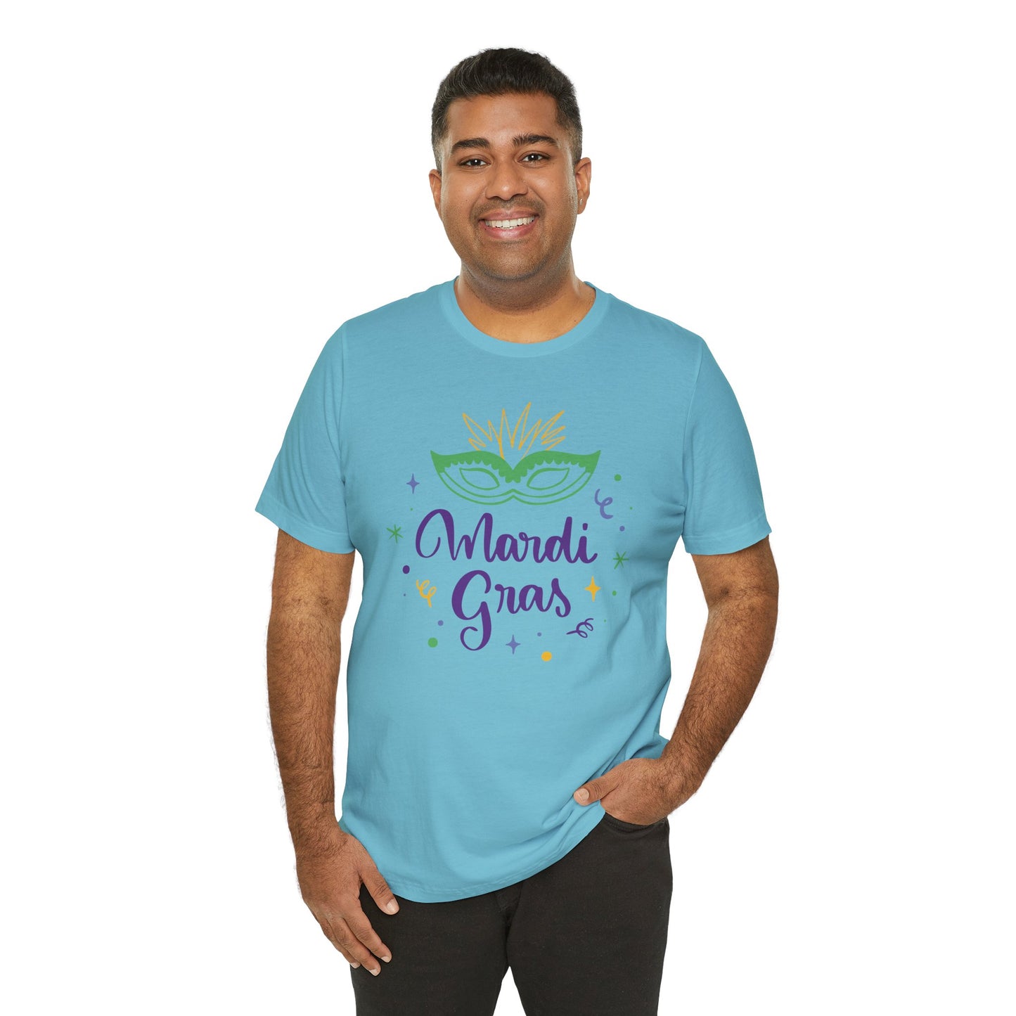 Tee-shirt en coton unisexe pour Mardi Gras