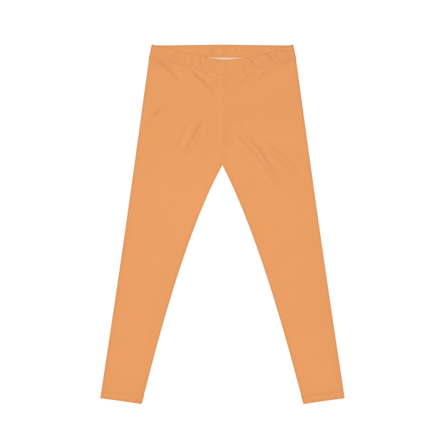 Sandy Gold Color Women's Poly-Span Casual Leggings XS-2XL