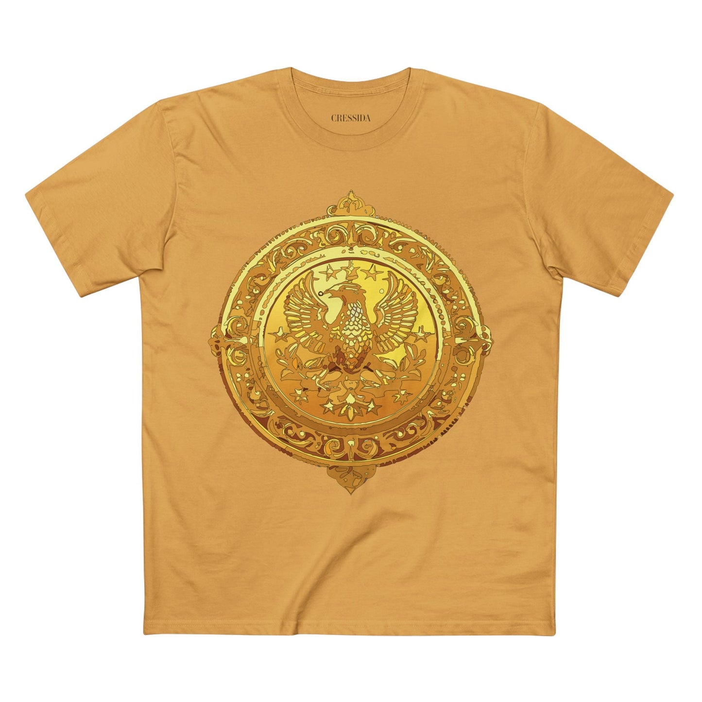 Antique Gold Coin Graphic Design T-Shirt Unisex 100 Cotton With Golden Print Artwork Tee 25