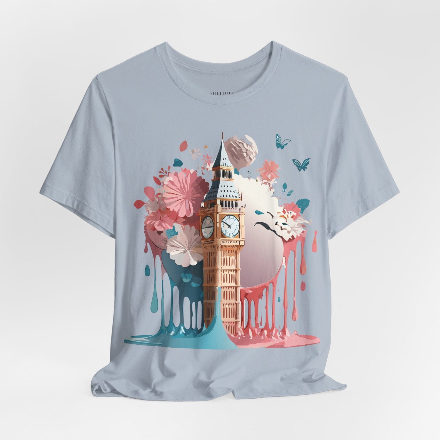 London Tourist Shirt Graphic Tee Unisex Vintage Inspired Artwork By Adelpha Original Collection
