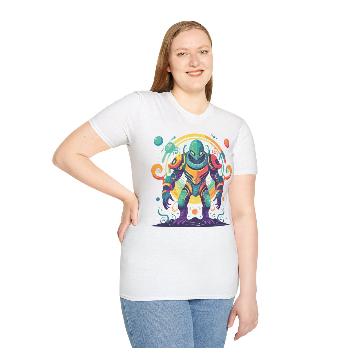 Alien Cosmos Graphic Tee Gildan Unisex 100 Cotton Tee Shirt a13
