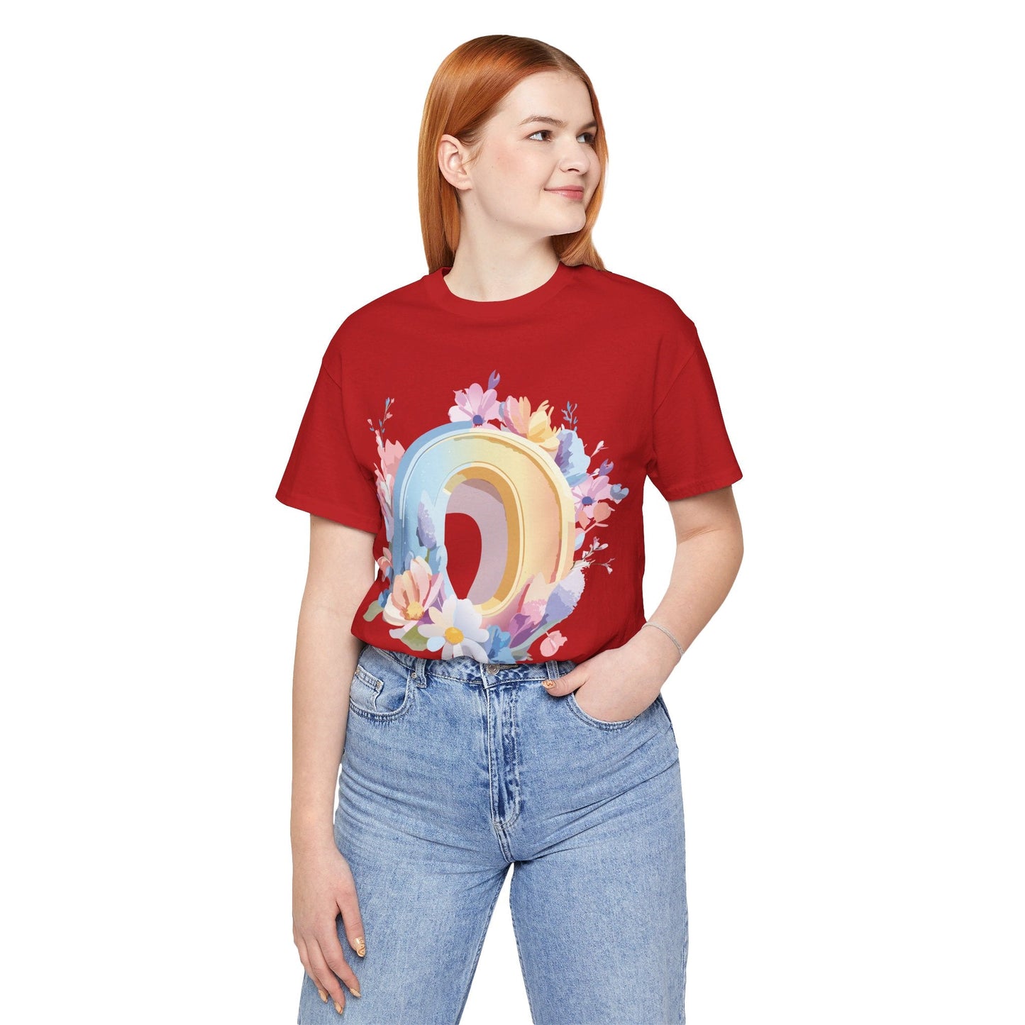 Letter O Shirt Unisex Graphic Tee Art Design Adelpha Vintage Inspired Short Sleeve Jersey