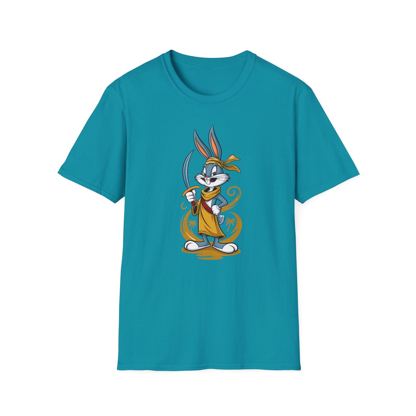 Bugs Bunny T Shirt Unisex Short Sleeve Cartoon Graphic Animation Gildan Softstyle 64000