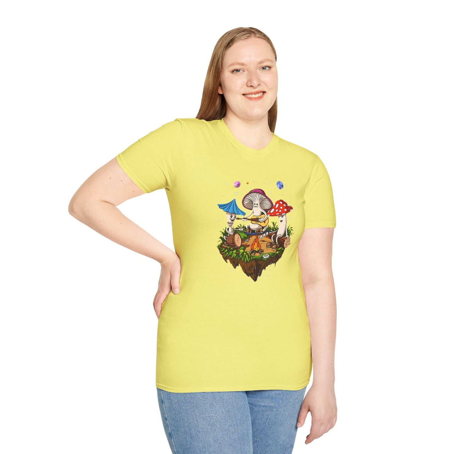 Mashroom Tee Shirt Unisex Funny Mashroom Design Gildan Softstyle 64000 Tee Softstyle Comfort