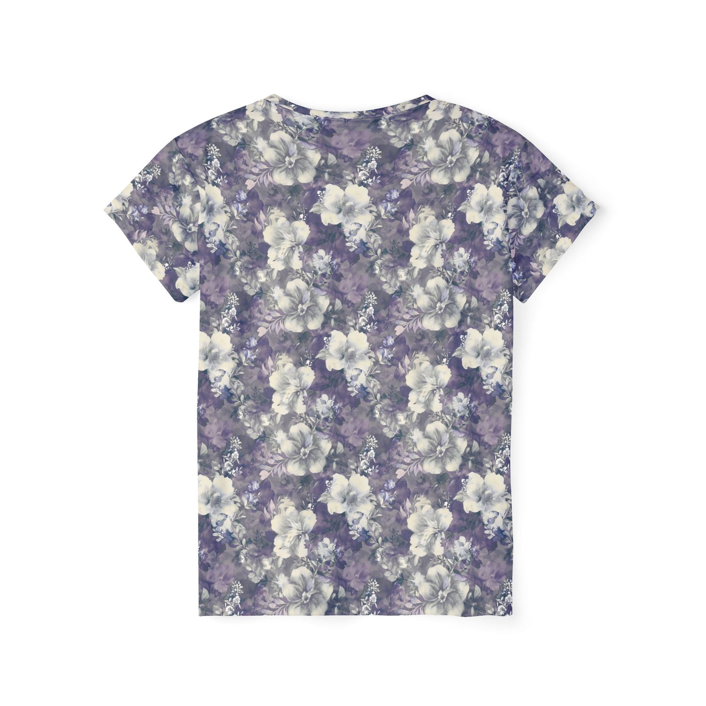 Women Poly T-Shirt with Floral Print