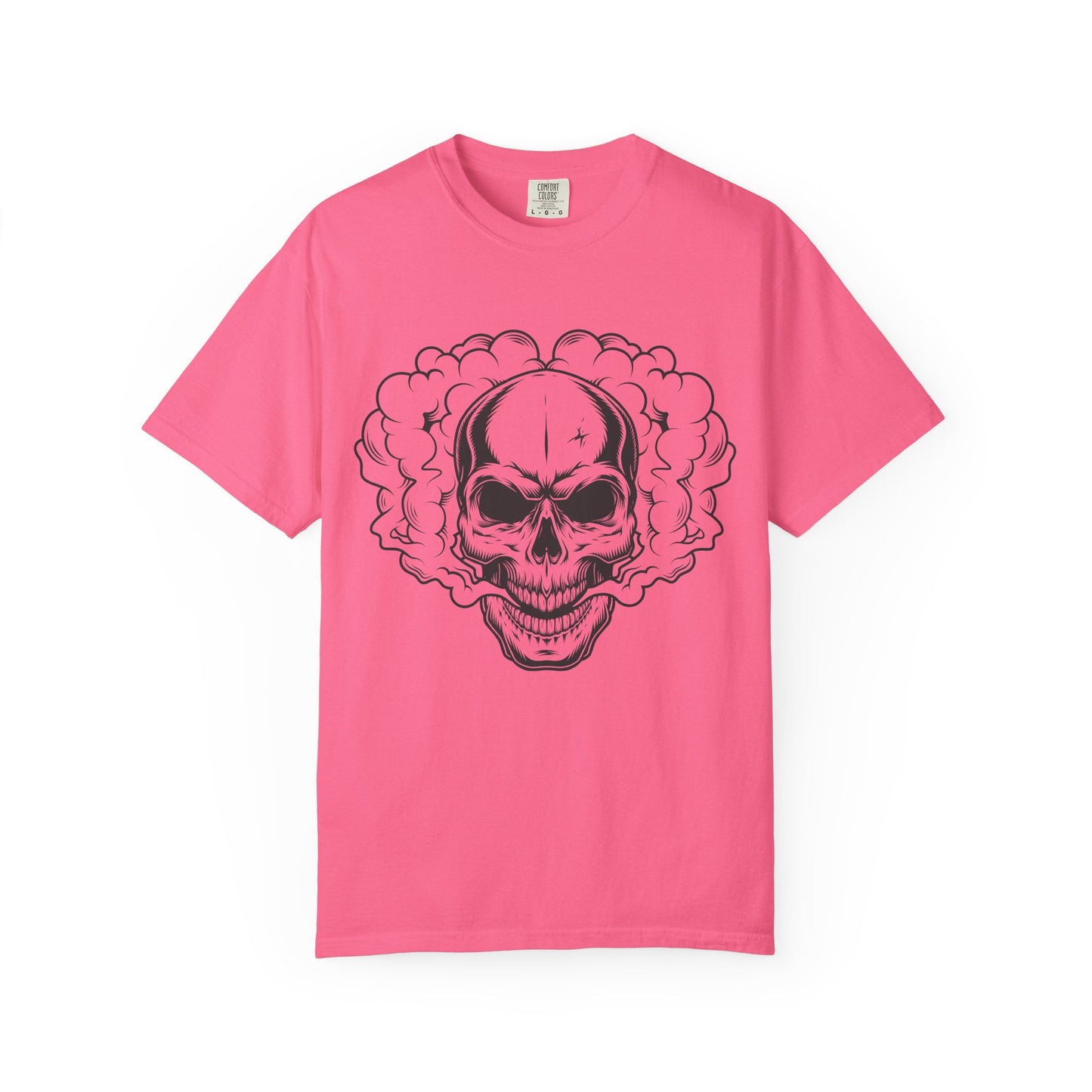 Camiseta unisex de algodón con calavera 
