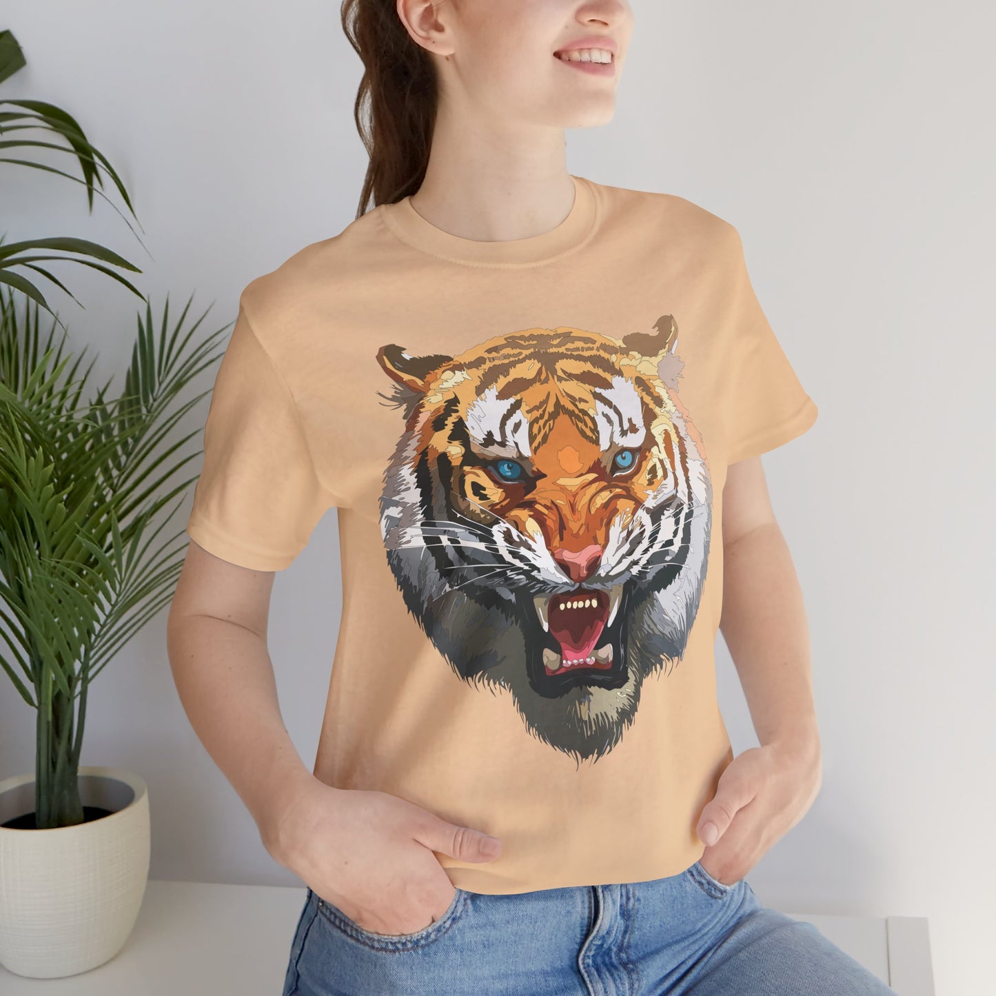 Tiger Shirt, Animal Shirt, T-Shirt with Tiger, Art Design Tee, Wild Animals Tees, Safari T-Shirt, Graphic Design Tee 15