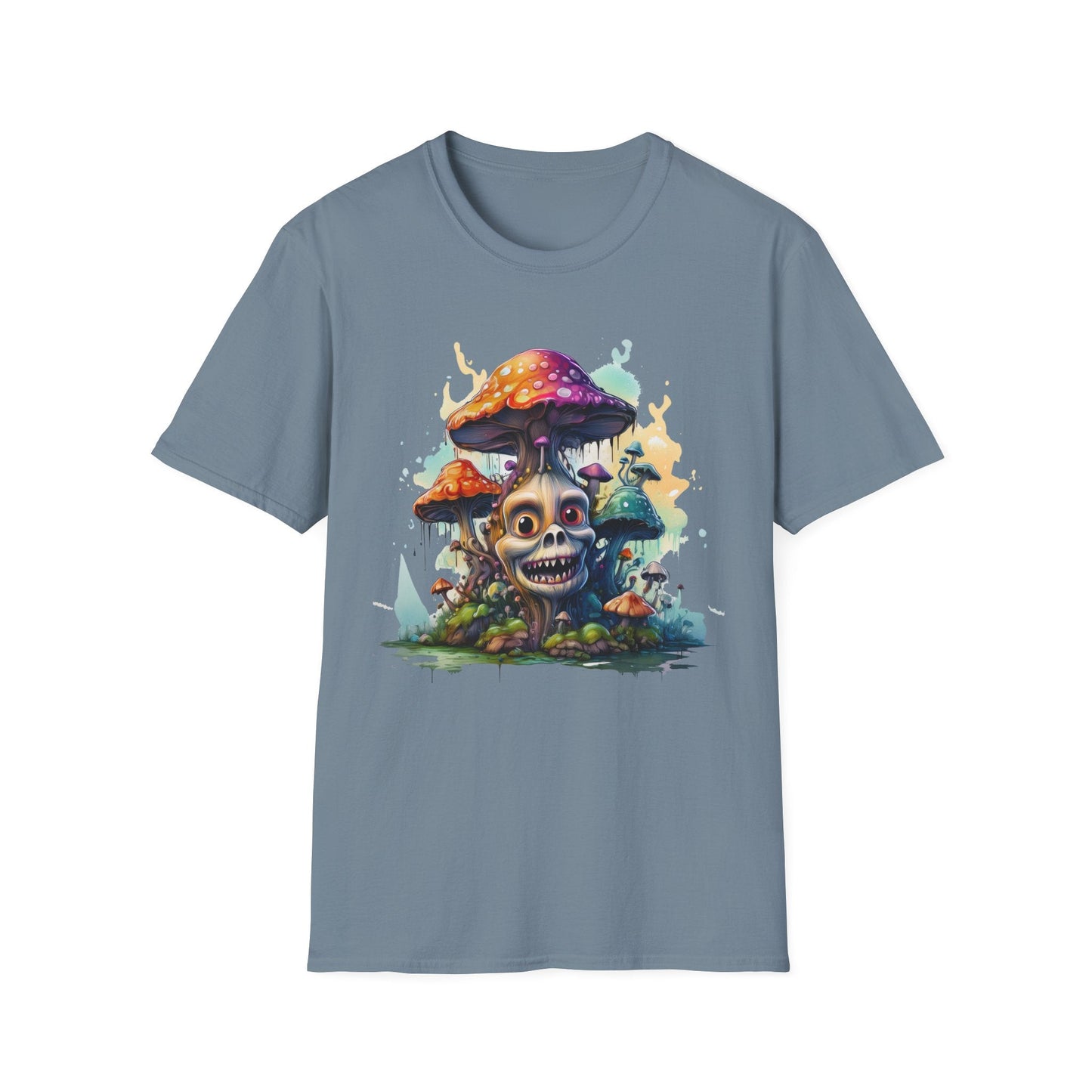 Mashroom Tee Shirt Unisex Graphic Mashroom Tee Fun Fungus Design Softstyle 64000
