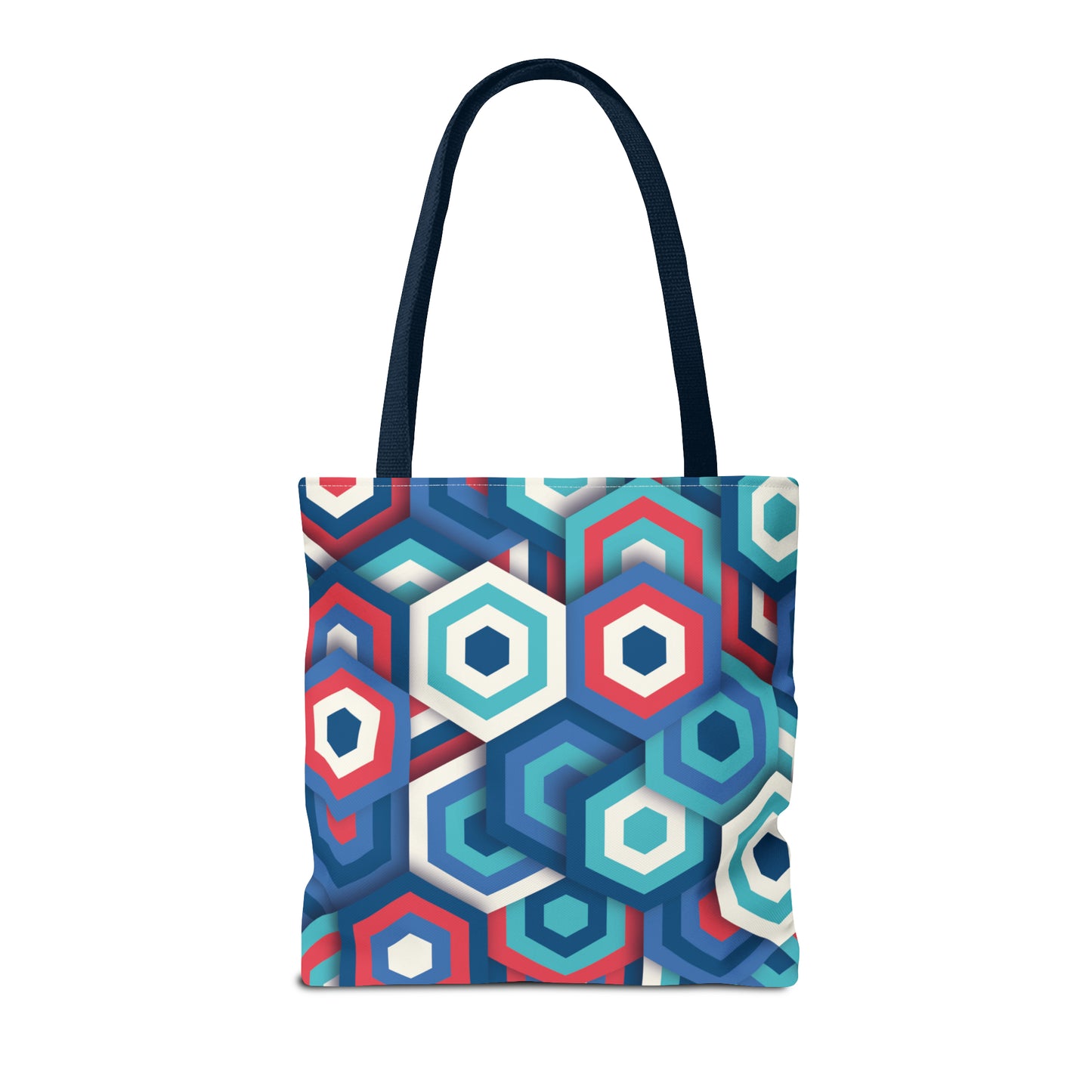 Bolsa de lona con estampados abstractos 