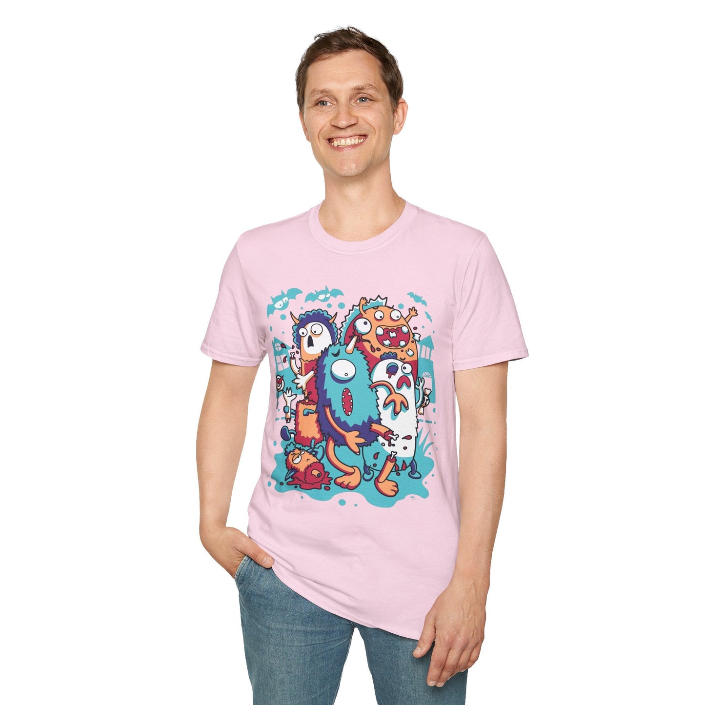 Cartoon T Shirt Animation Tee Funny Graphic Unisex Softstyle 100 Percent Ring Spun Cotton Tee