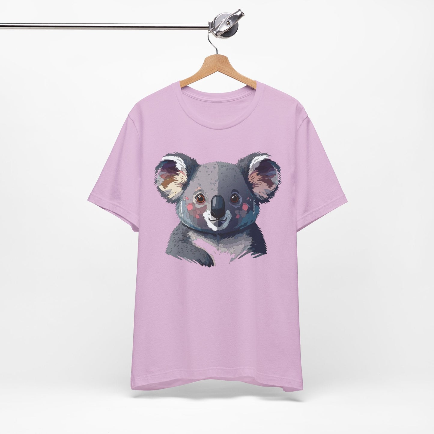 Unisex Animal Shirt With Animal Art Design Tee Wild Animals Short Sleeve Jersey Cotton