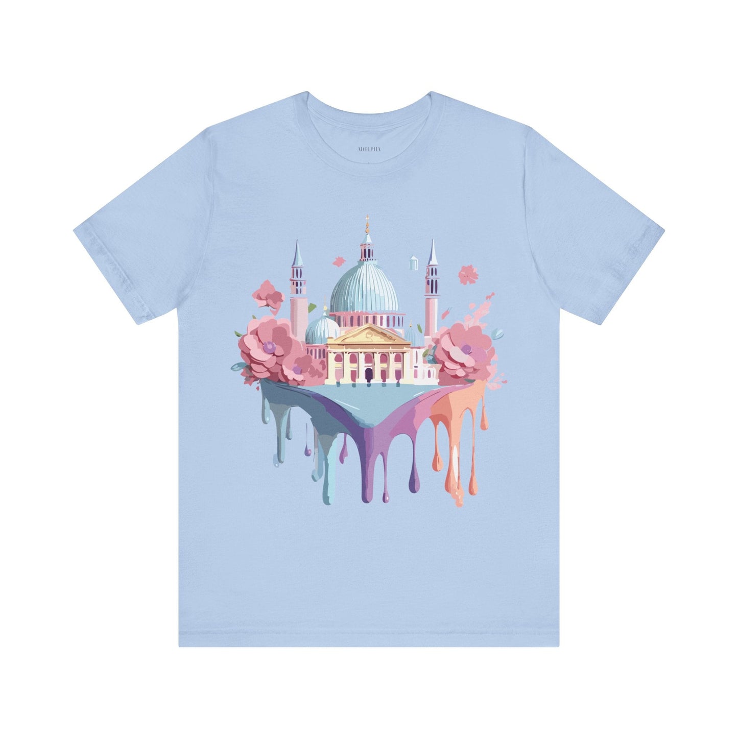 Venice Tourist Graphic Tee Unisex Vintage Inspired Artwork Short Sleeve