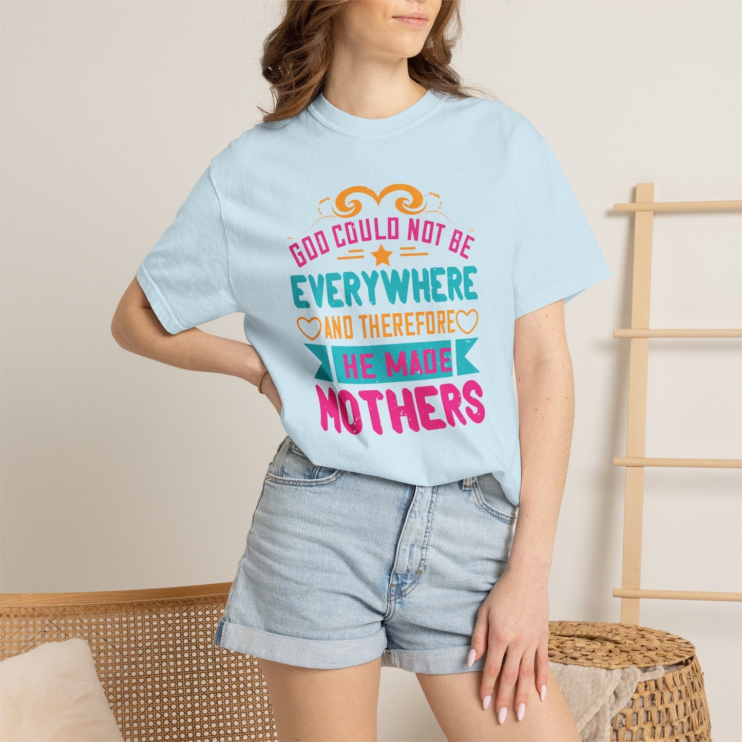 Mom T-shirt Mother Day Mama Tee Unisex Comfort Colors Garment-Dyed Cotton h70