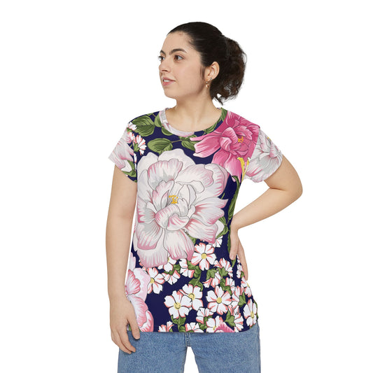 Camisa Poly-Span con estampados florales