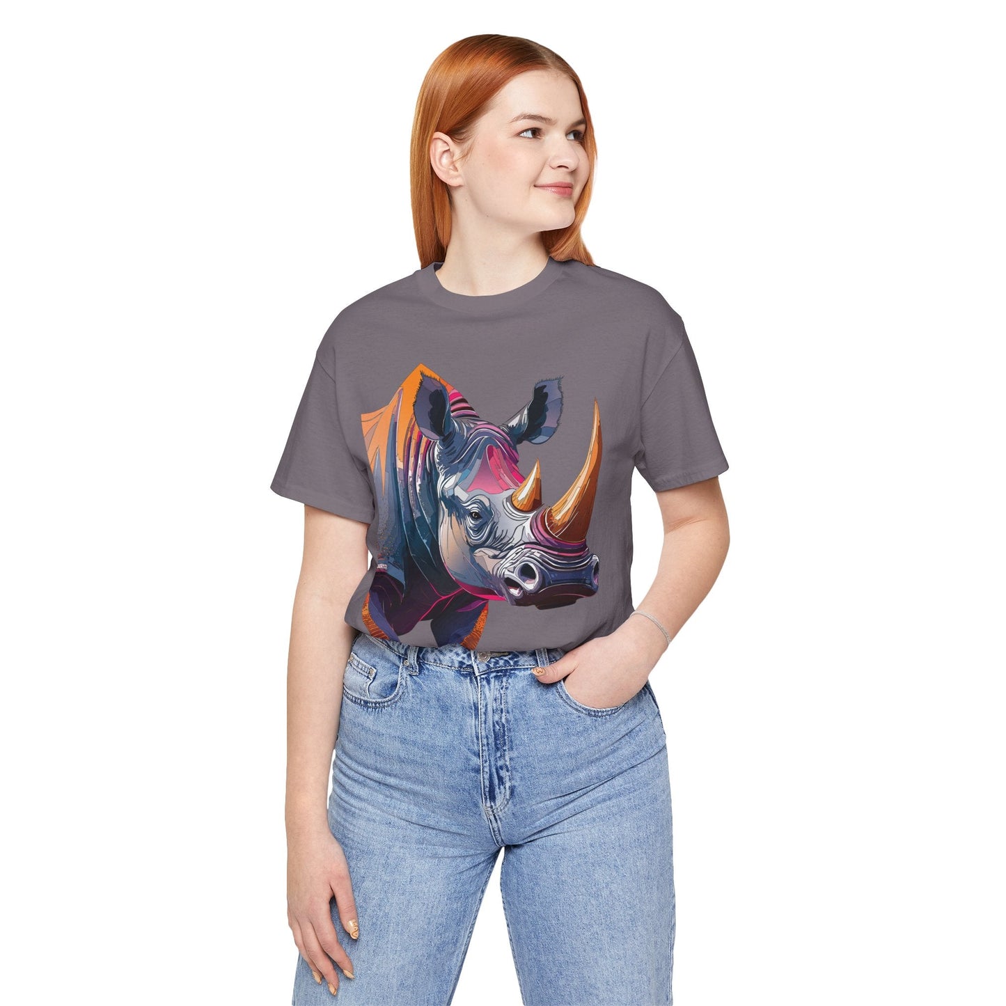 Unisex Animal Print Tee Shirt Featuring Wild Animals Art Design For Everyday Wear