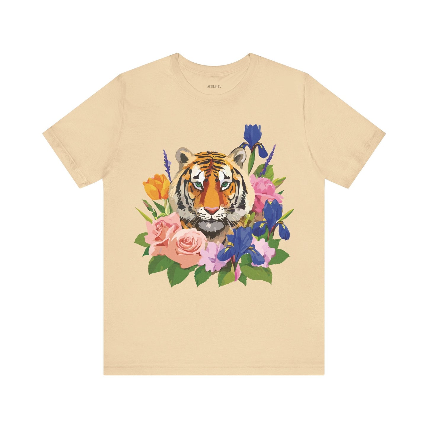 Tiger Graphic T Shirt Unisex Jersey Short Sleeve Art Design Tee Adelpha Vintage Inspired