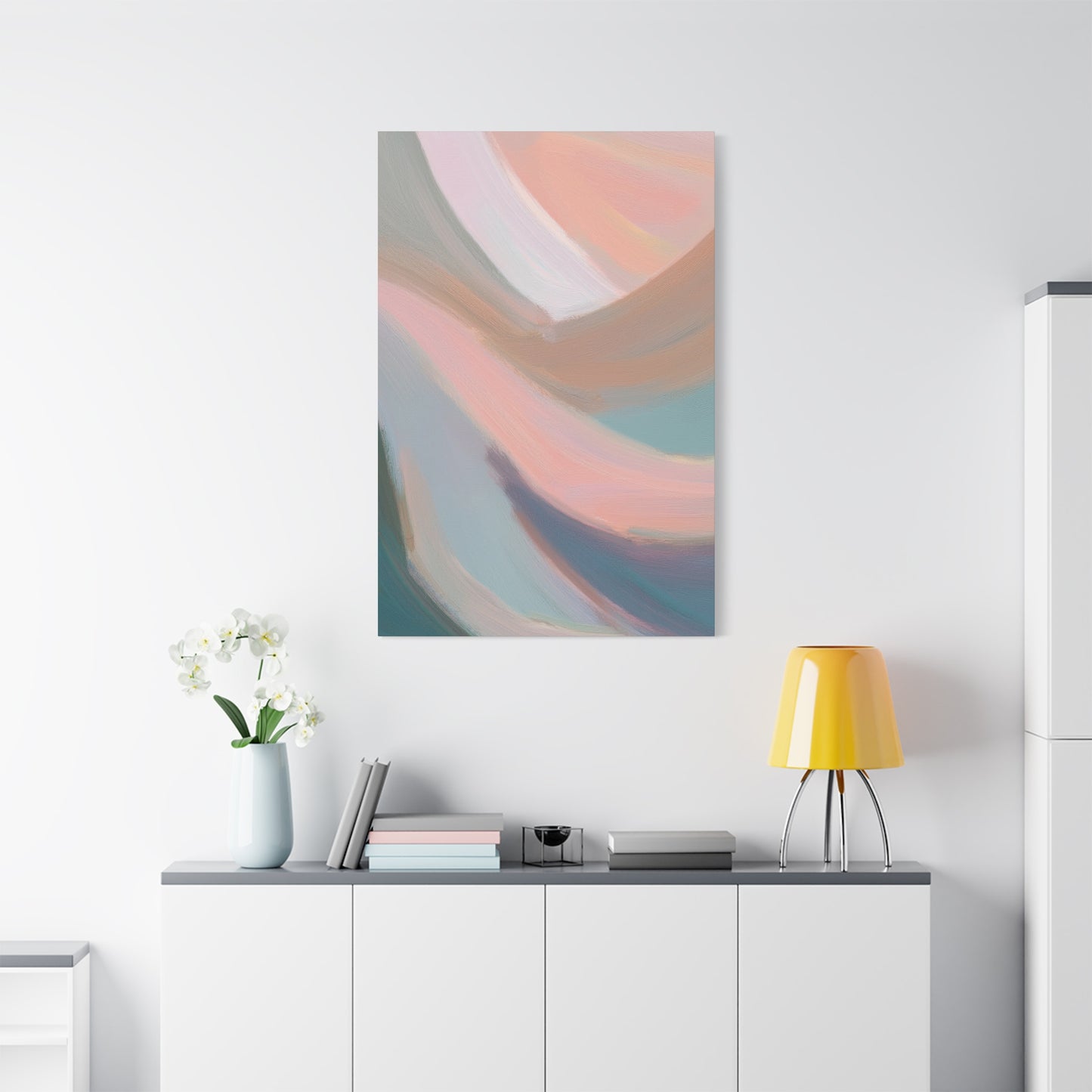 Abstract Pastel Painting Print Canvas 20x24,20x30,24x30 24x32,24x36,30x40 32x48,36x48,40x60 Pine-Wood Inner Frame ABS-96