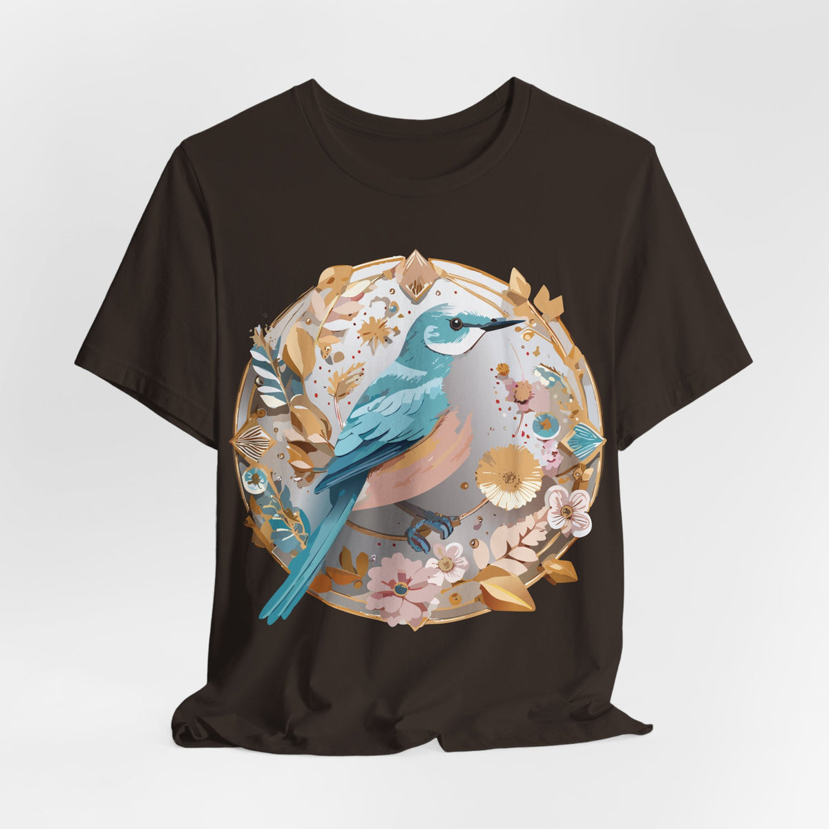 Medallion Graphic Unisex Cotton Bella+Canvas Tee with Art Design d84