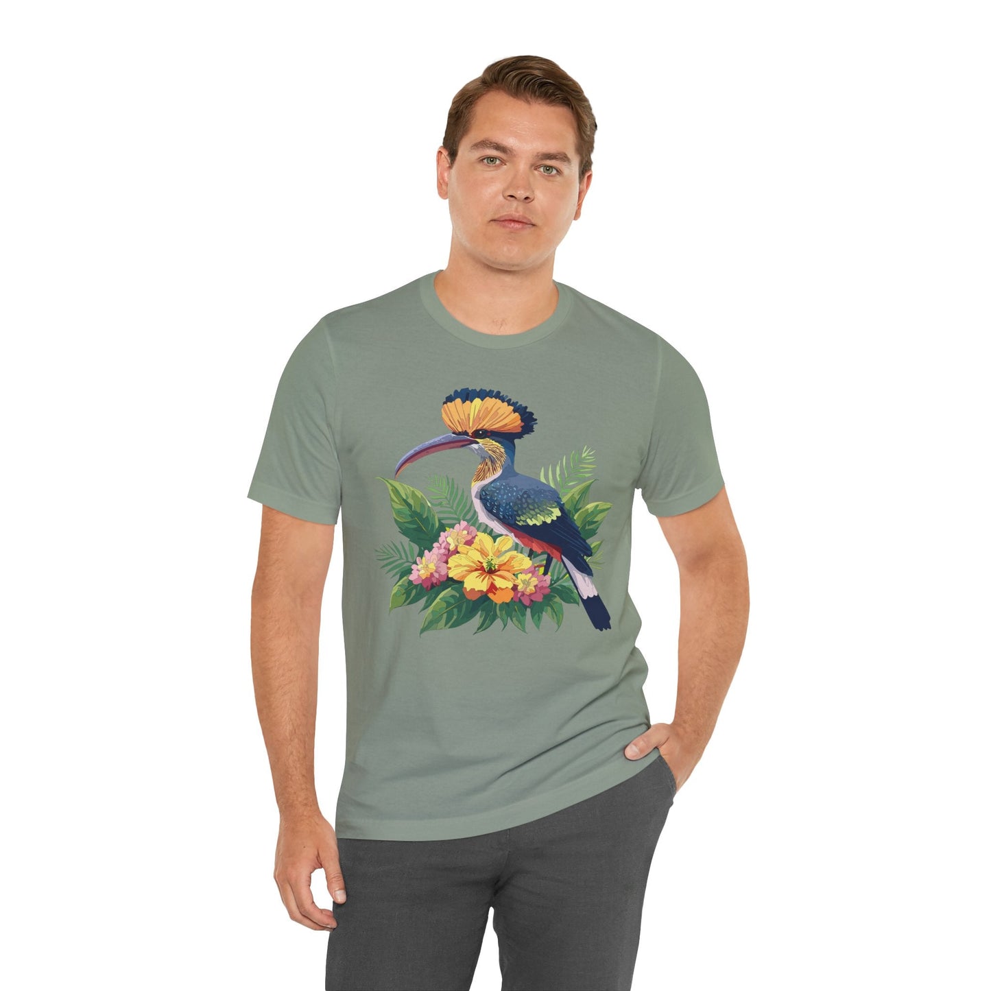 Unisex Animal Tee Shirt With Art Design Wild Animals Short Sleeve Jersey Tee For Everyday