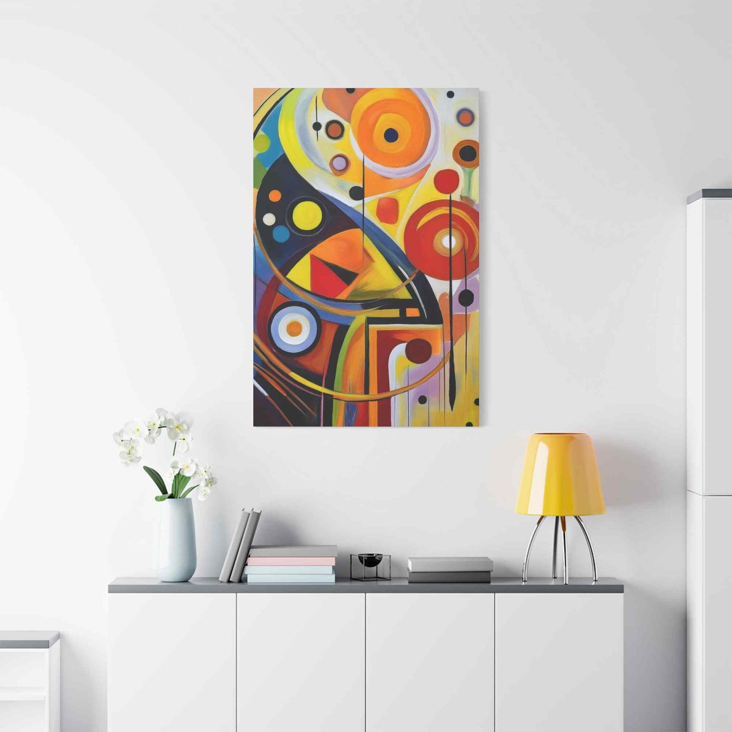 Abstract Painting Print Canvas 20x24,20x30,24x30, 24x32,24x36,30x40, 32x48,36x48,40x60 Pine-Wood Inner Frame ABS-7
