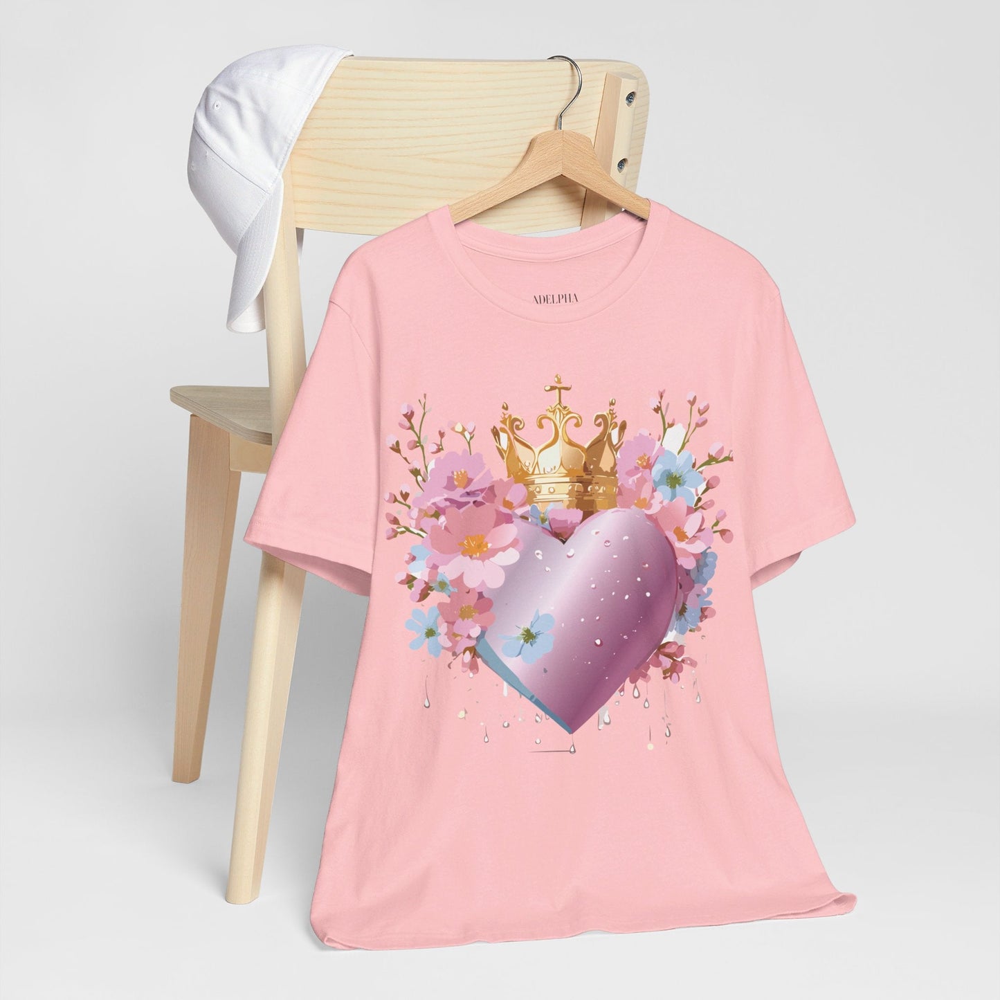 Valentine Graphic Tee Unisex Jersey Short Sleeve By Adelpha Vintage Inspired Artwork