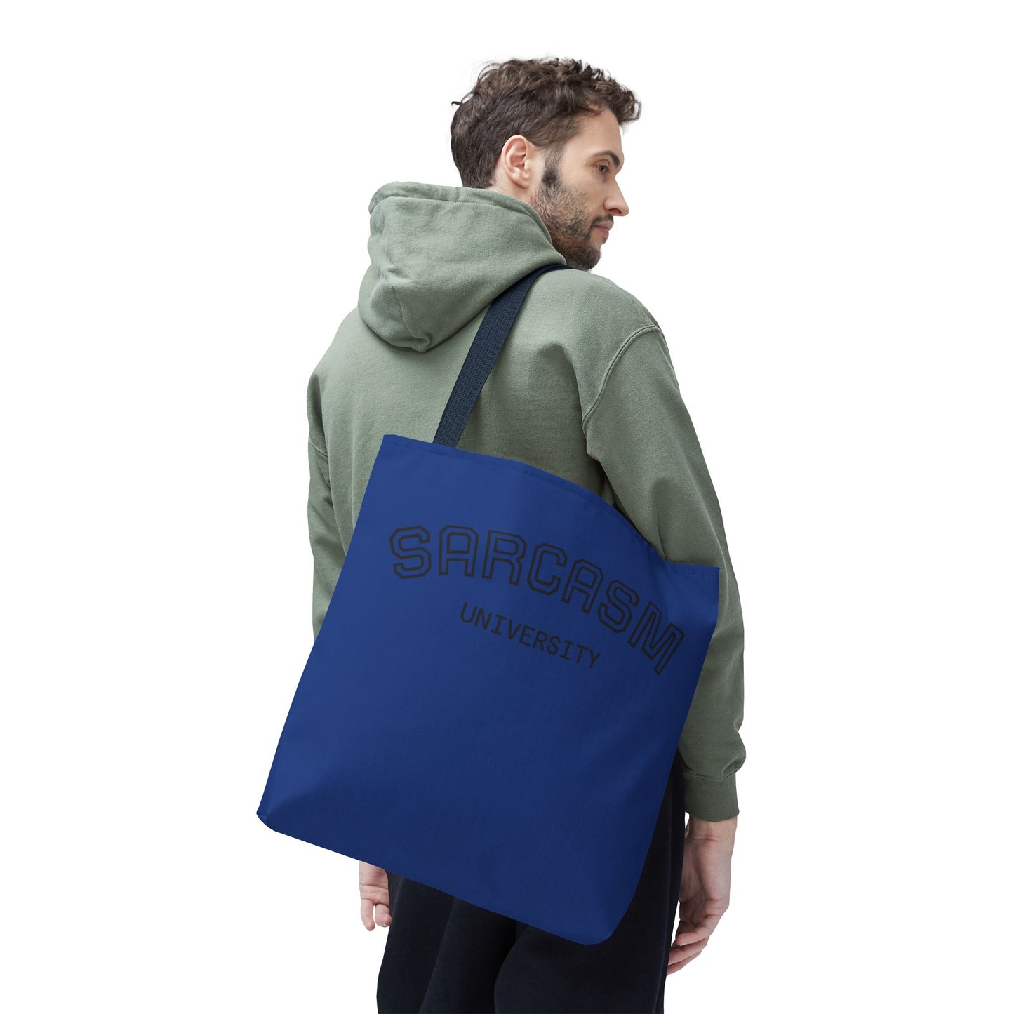University NAVY COLOR CANVAS BAG  100% SPUN POLY 3 SIZES BLUE BAG-C2