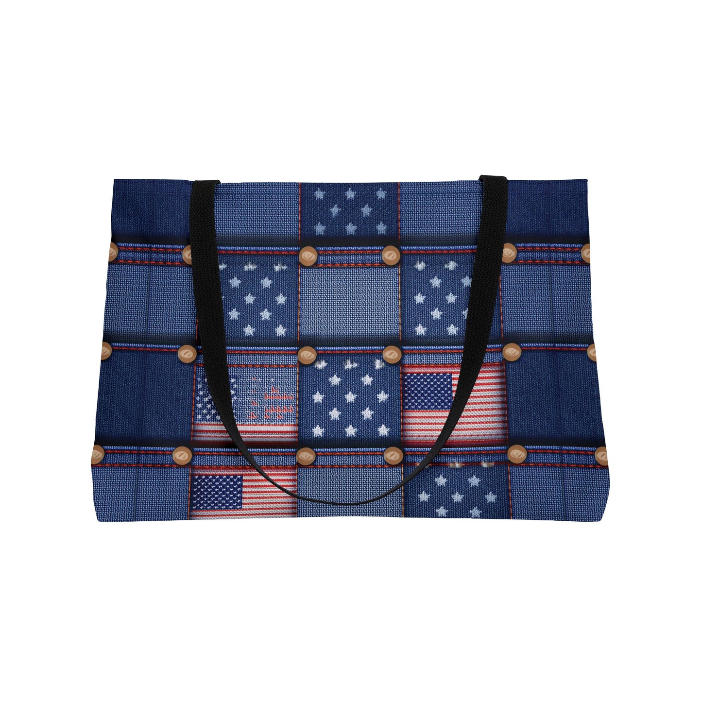 4th of July Denim Print Yoga Bag High-Quality 100% Spun Poly 24x13 Canvas Bag 71