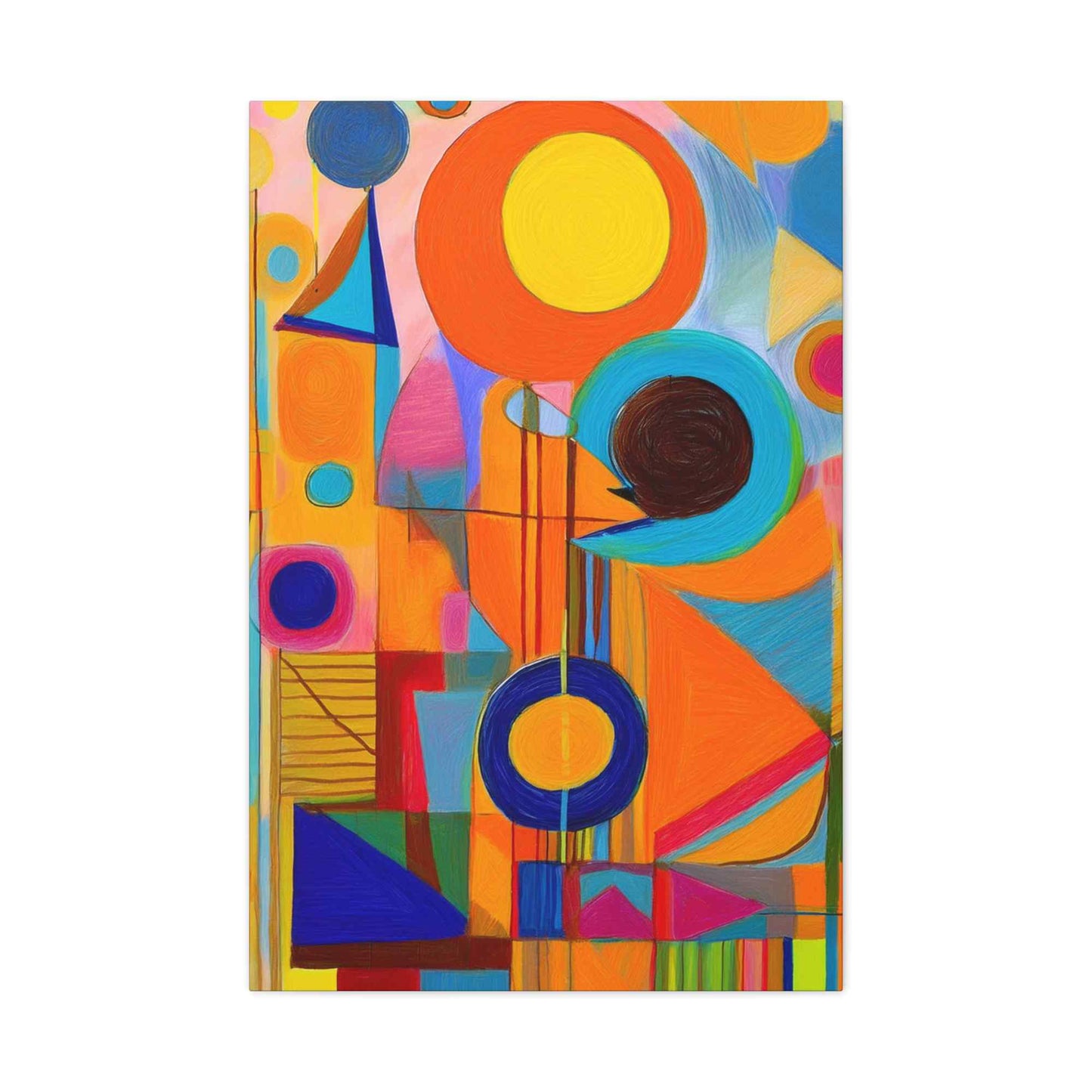 Abstract Painting Print Canvas 20x24,20x30,24x30, 24x32,24x36,30x40, 32x48,36x48,40x60 Pine-Wood Inner Frame ABS-12