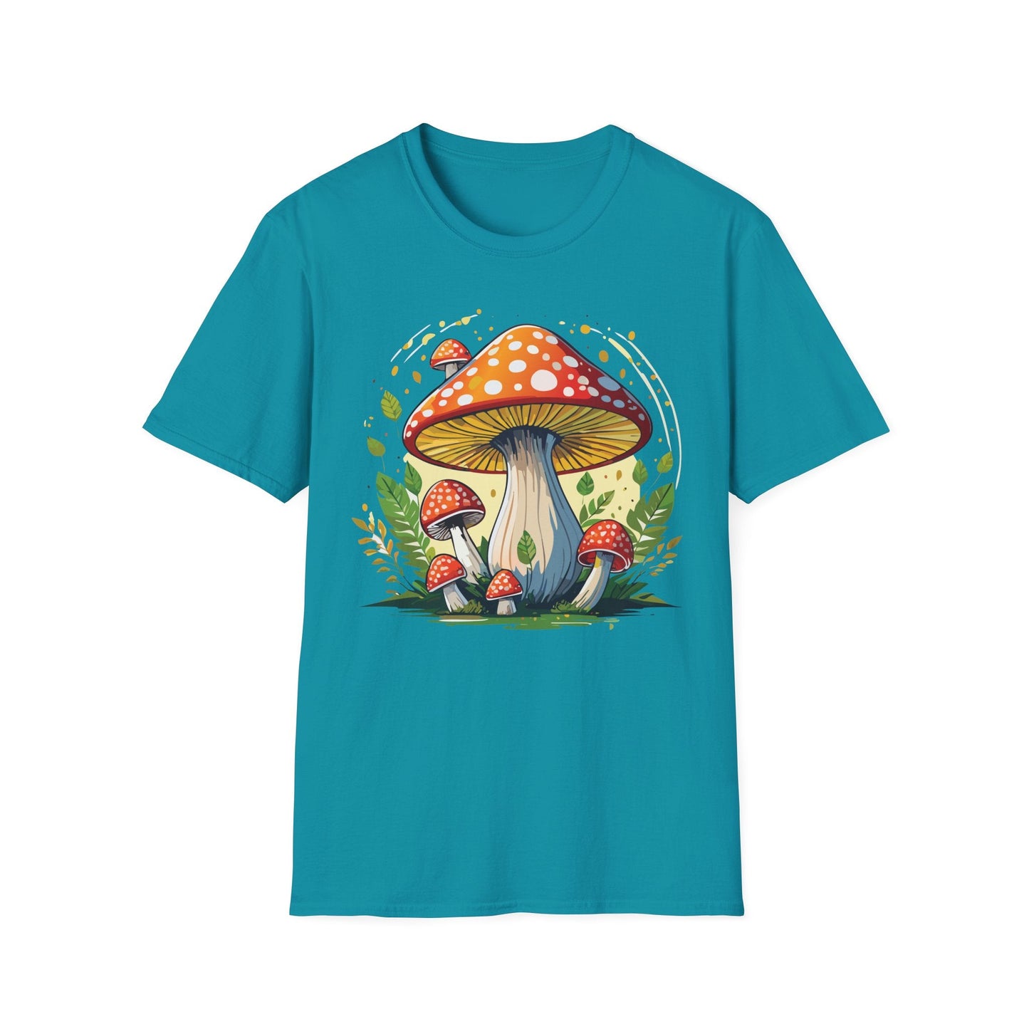 Mashroom Tee Shirt Unisex Funny Mashroom Design Softstyle 64000 Ring Spun Cotton Tee