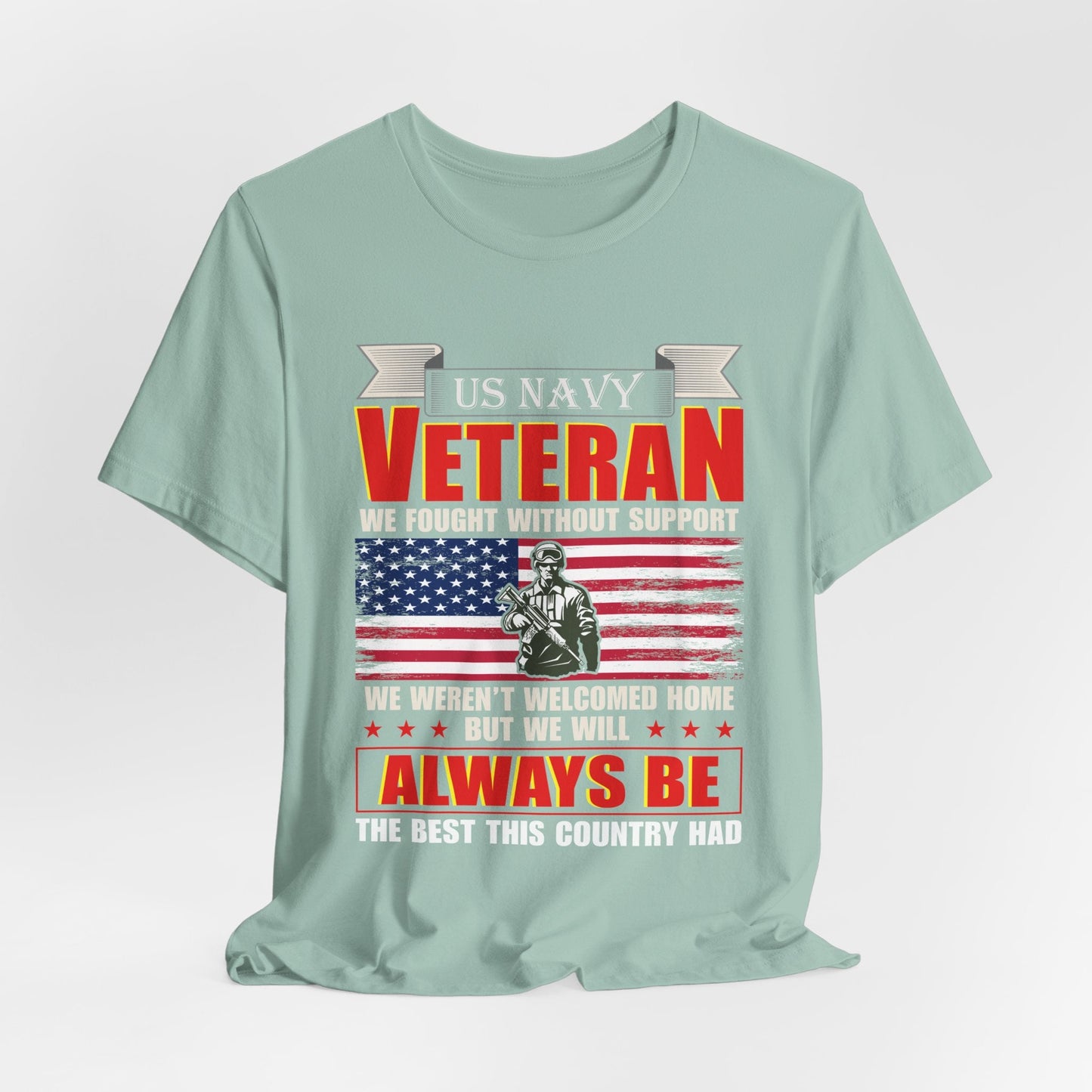 Army Veteran Patriotic Graphic Design Unisex Cotton T-Shirt v42