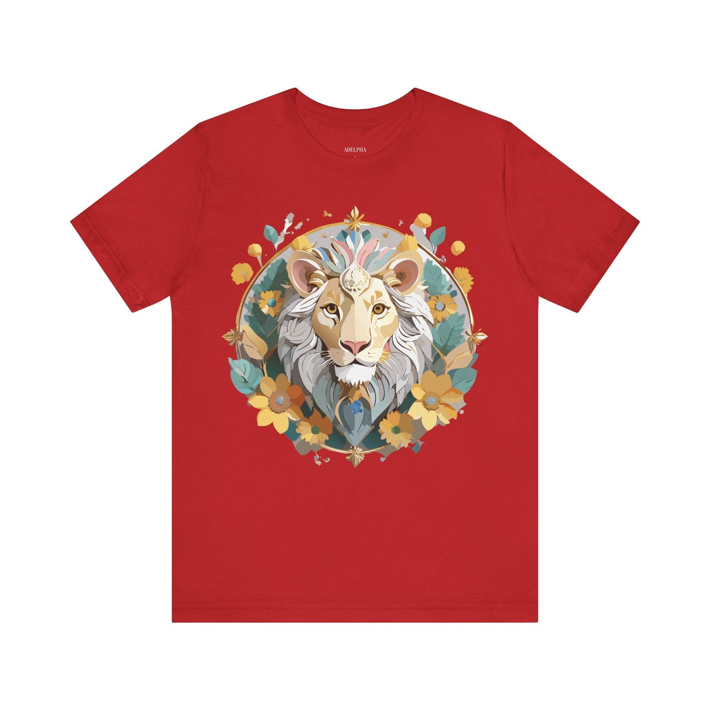Medallion Graphic Unisex 100 Cotton Vintage Animal Medal Artwork Tee 58