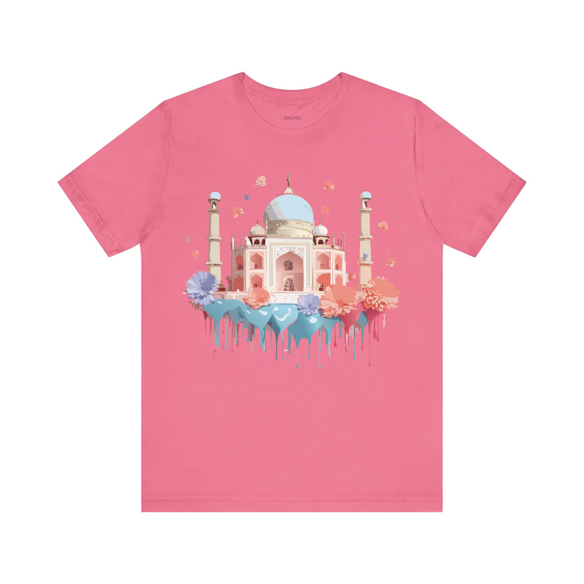 Unisex Cotton Bella+Canvas Tee with Taj Mahal