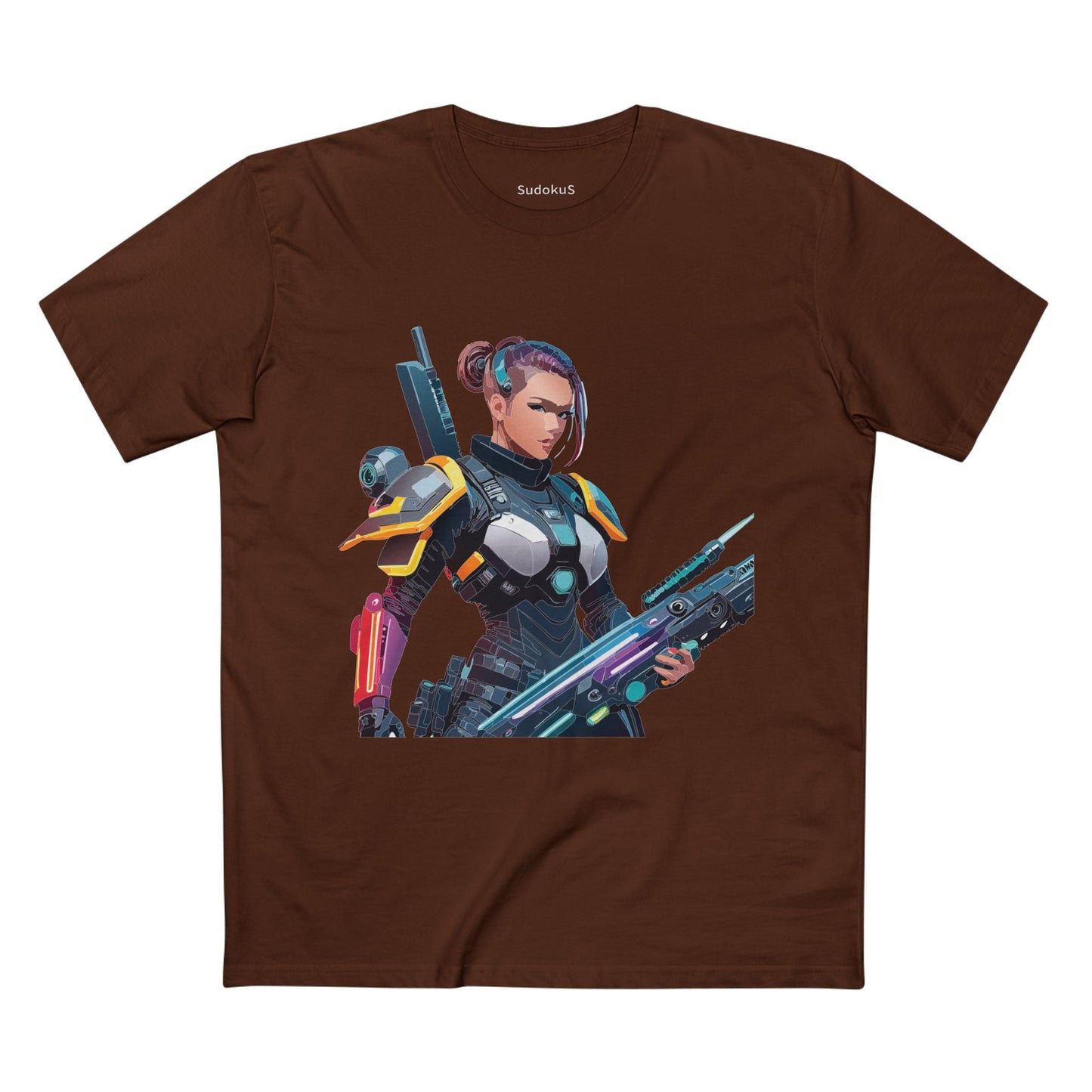 Army-woman Graphic Unisex 100 Cotton Staple Tee 3