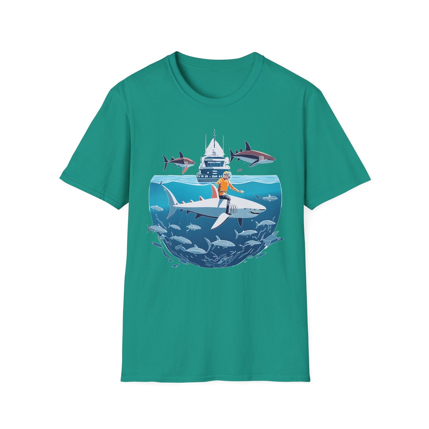 Ocean Graphic Unisex Softstyle Cotton Tee 3