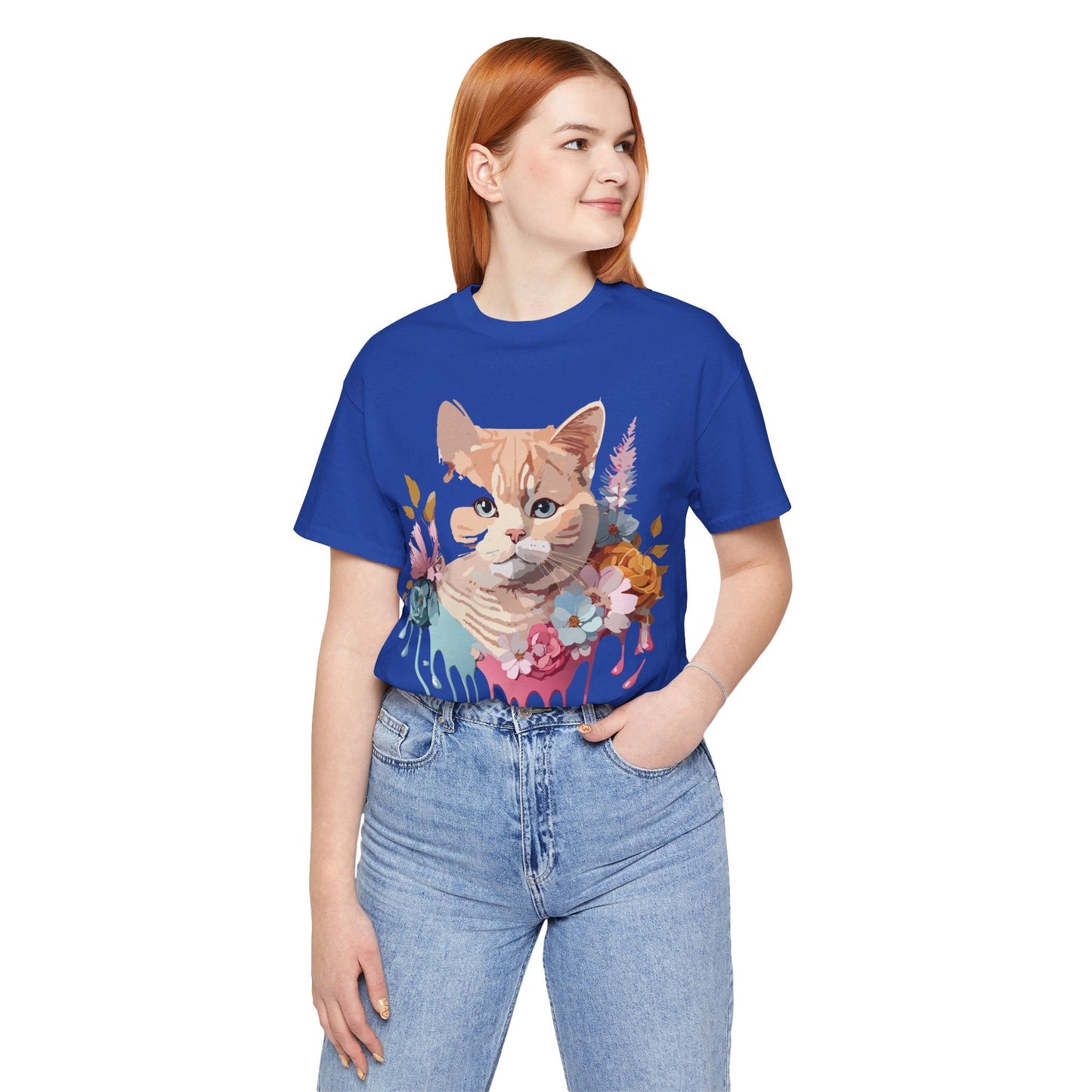 Adelpha Cat Graphic T Shirt Unisex Short Sleeve Art Design Tee Vintage Inspired