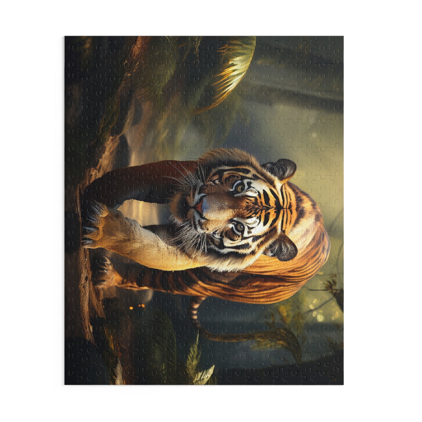 Tiger Puzzle 500-Chipboard Pieces in Box | Kids Puzzles Size: 16" x 20",  Ages 9+ and Family pn59