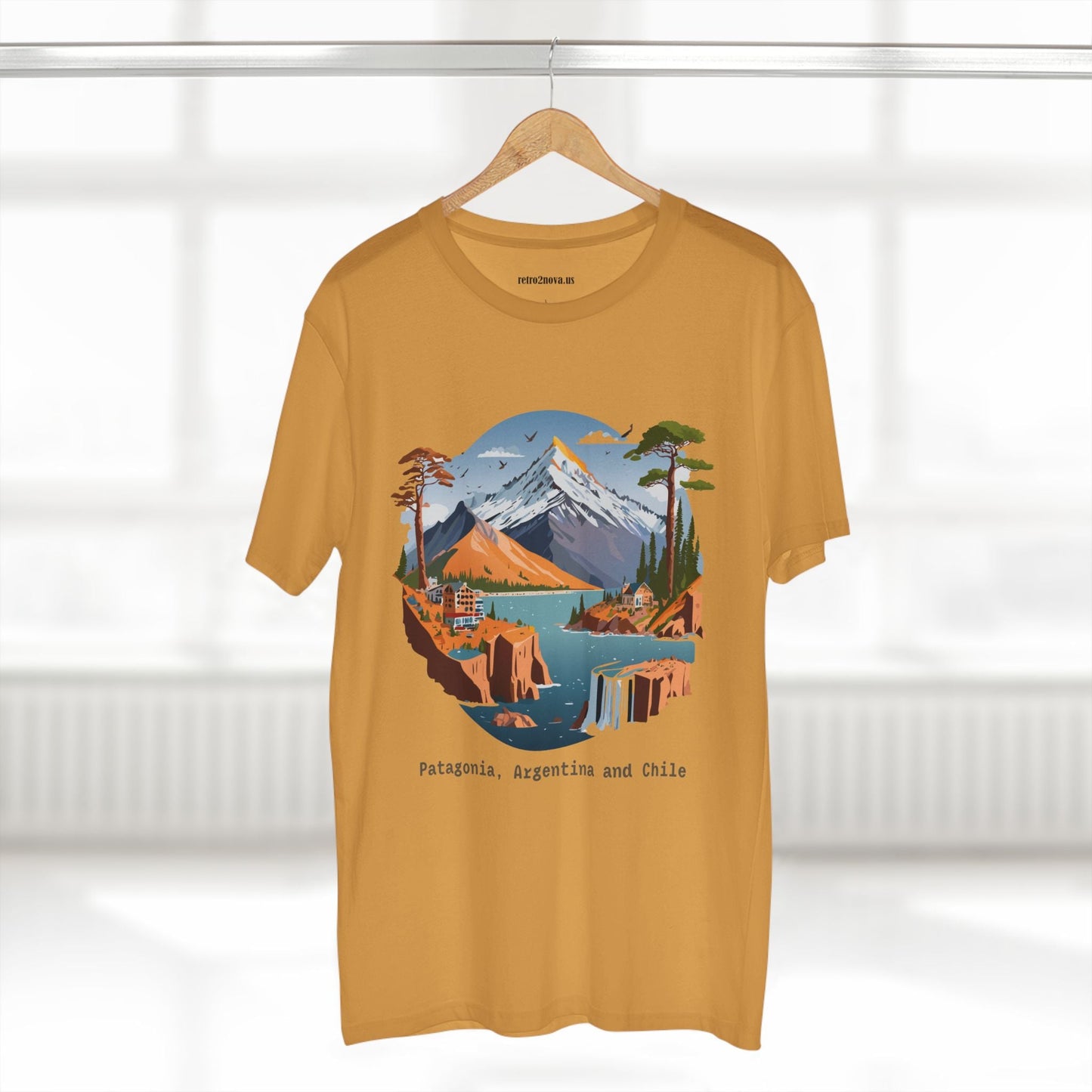 Travel Shirt Unisex Premium Cotton Tee With Original Art Design Retro2Nova TT69 Edition