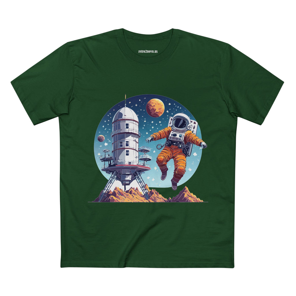 Cosmos Astronaut Graphic Tee Staple Unisex 100 Cotton Tee Shirt - CS-18