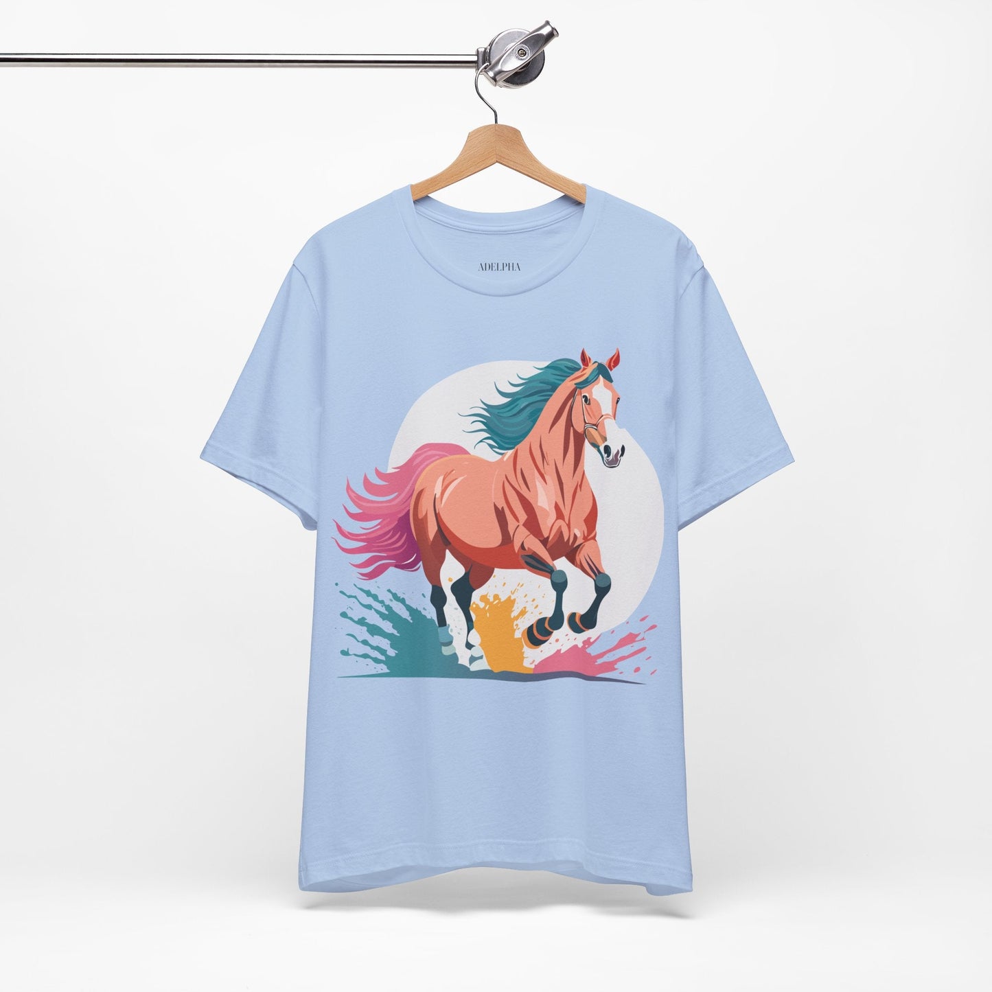 Horse Graphic Unisex 100 Cotton Vintage Animal Art T-Shirt 19