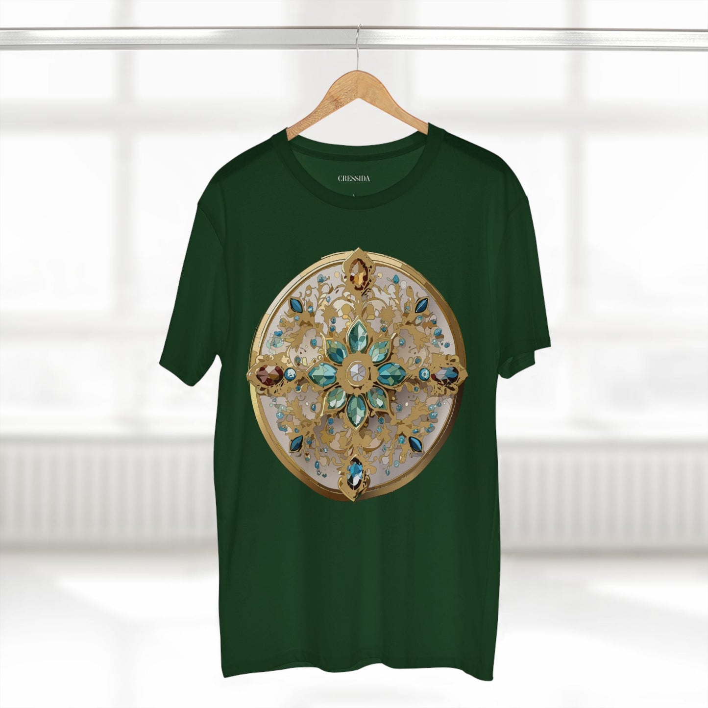 Medallion Graphic T-Shirt Unisex 100 Cotton With Gold Art Design Medal Tee 14