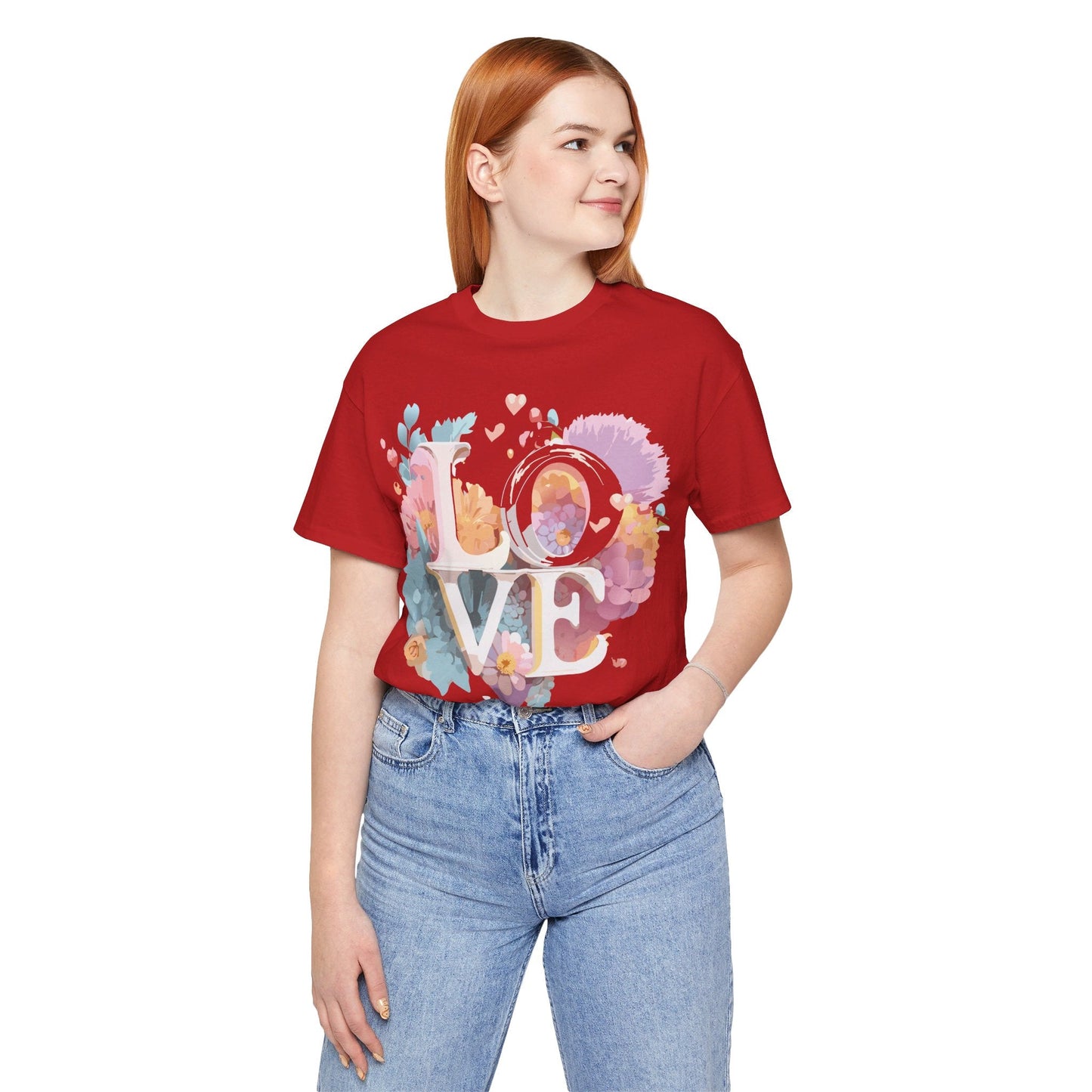 Valentine Graphic Tee Unisex Jersey Short Sleeve Art Design By Adelpha Vintage Artwork
