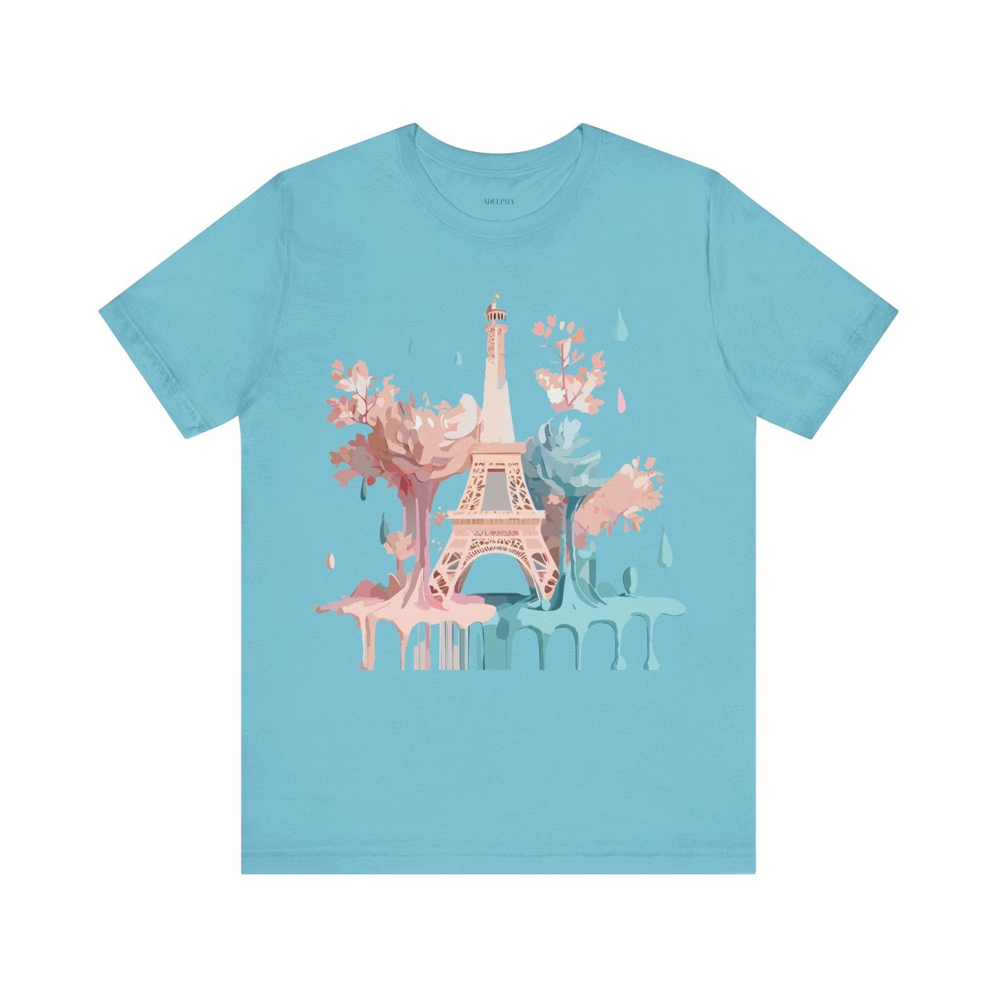 Paris Tourist Shirt Graphic Tee Unisex Vintage Inspired Art Adelpha Premium Quality