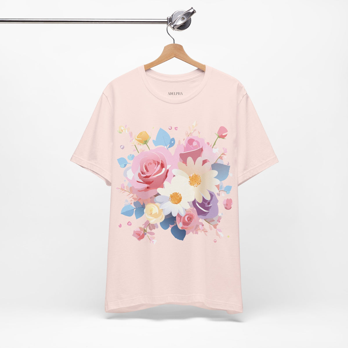 Floral Graphic Tee Shirt - Bella+Canvas Unisex 100 Cotton 4