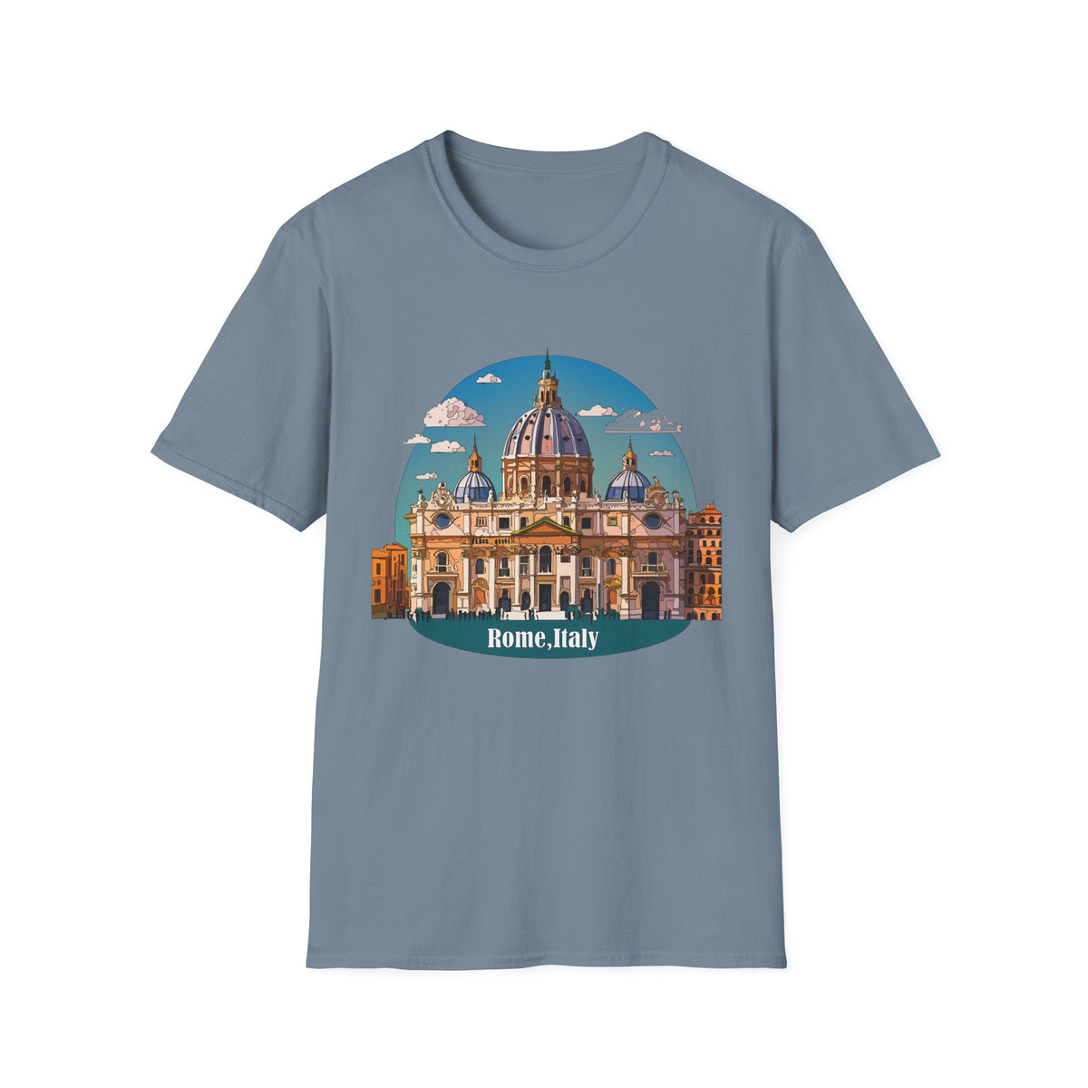 St. Peter's Basilica Illustration T-Shirt | Rome Italy Travel Tee