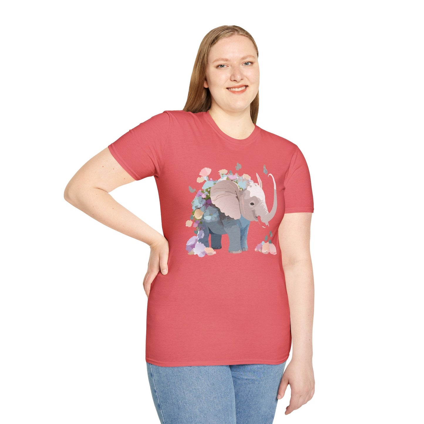 Elephant T Shirt Unisex Softstyle 64000 Elephant Tee Premium Comfort Everyday Wear